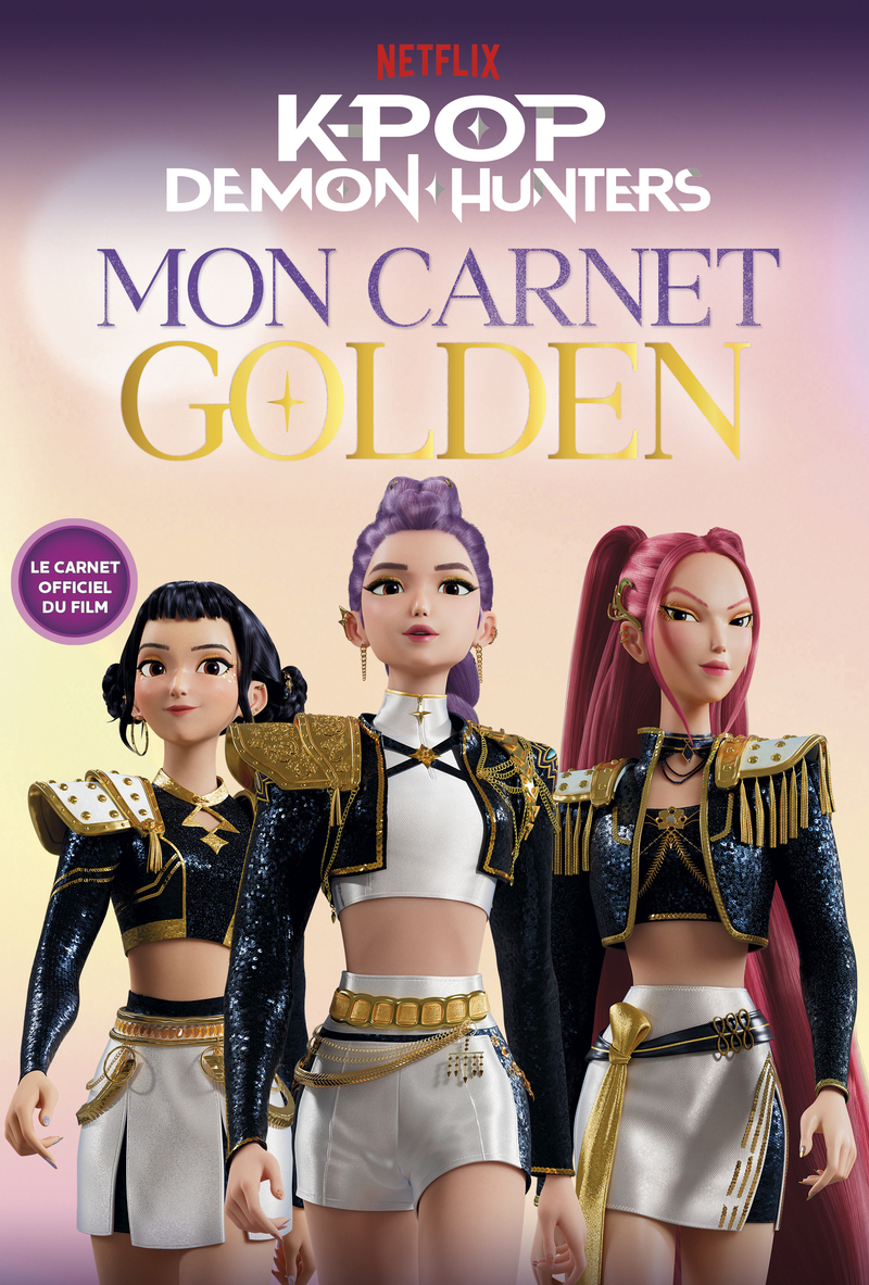 KPop Demon Hunters - Mon carnet Golden - Officiel -  Netflix - DRAGON D OR