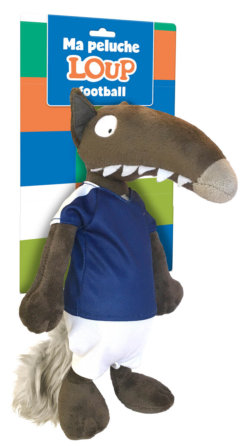 Peluche loup foot - Orianne LALLEMAND - AUZOU