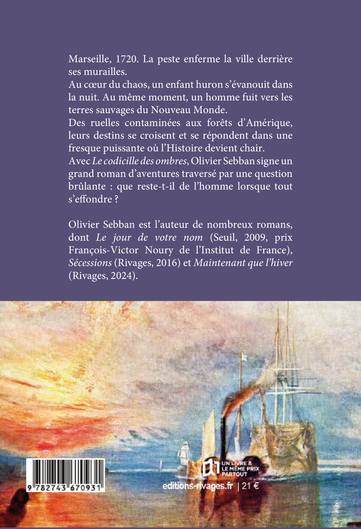 Le Codicille des ombres - Olivier Sebban - RIVAGES