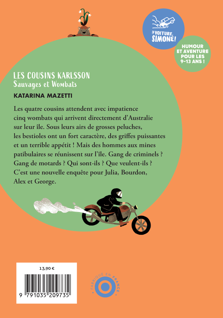 Les cousins Karlsson Tome 2 - Sauvages et Wombats - KATARINA MAZETTI - THIERRY MAGNIER