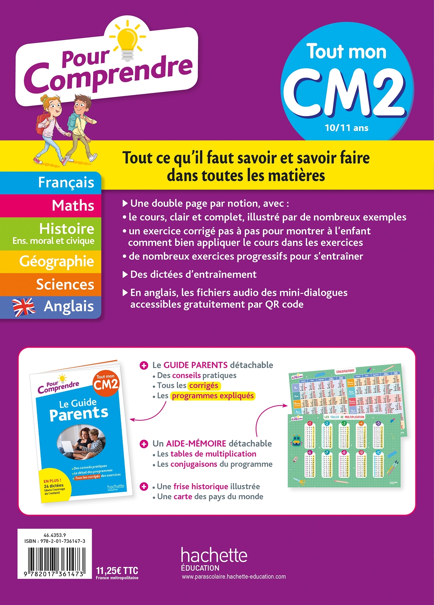 Pour comprendre Tout mon CM2 - Jack Guichard, Jean-Étienne Hérété, Fabienne Dachet, Laure Voirin-Bremont, Pierre Brémont, Séverine Chatelain, Pascale Huet, Daniel Berlion, Laure Voirin - HACHETTE EDUC