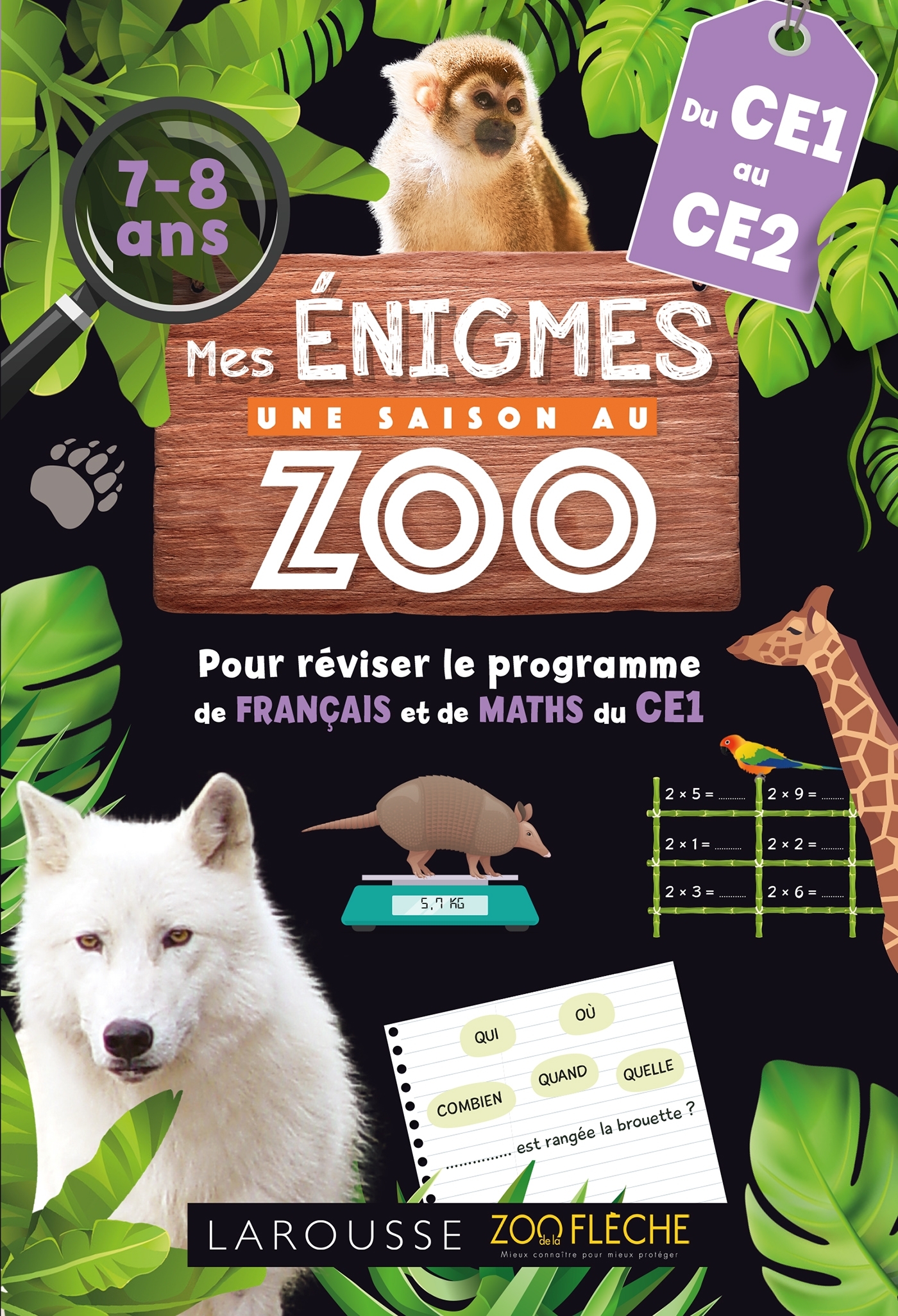 Mes énigmes  Une SAISON AU ZOO CE1 -  Collectif - LAROUSSE