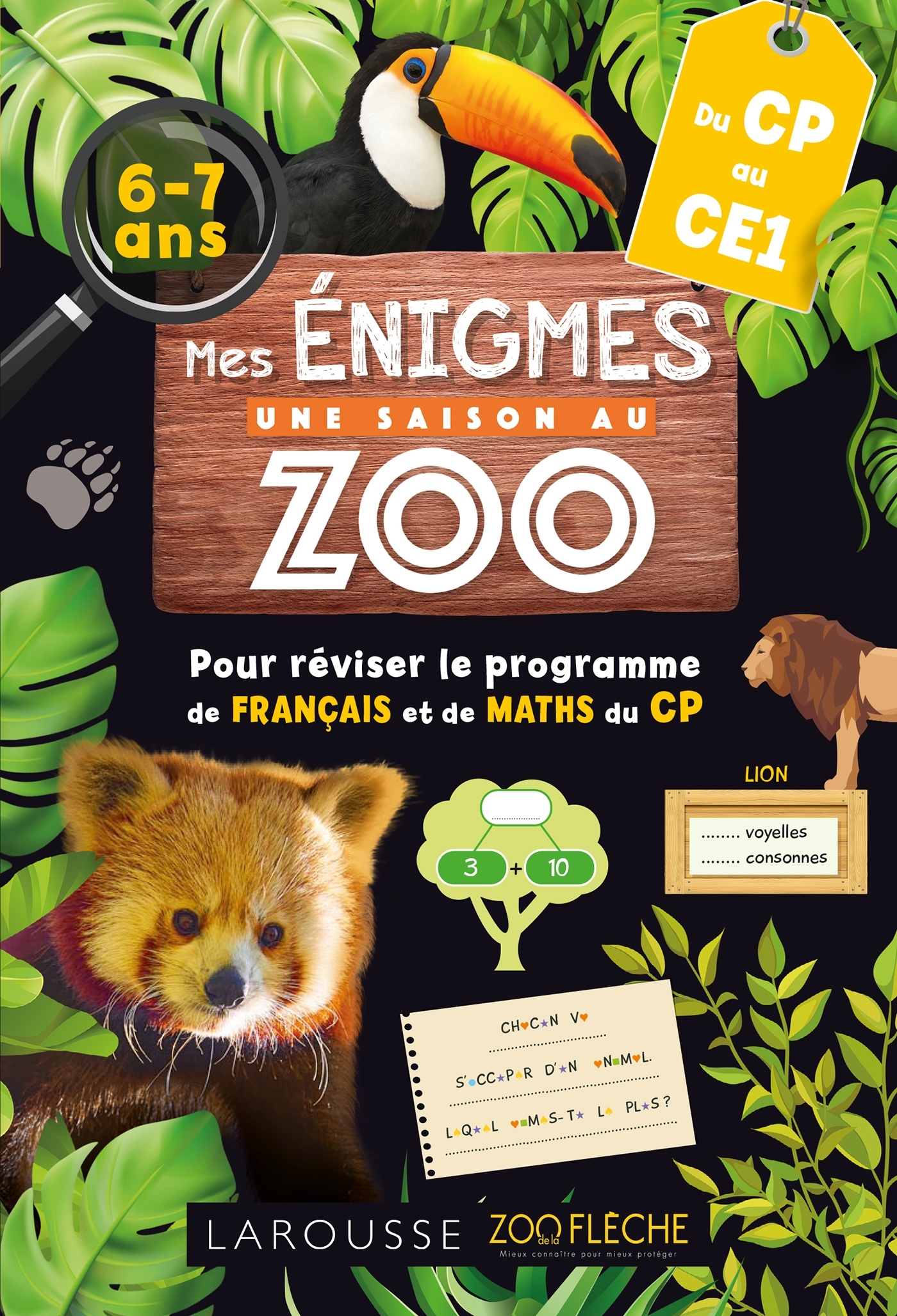 Mes énigmes Une SAISON AU ZOO CP -  Collectif - LAROUSSE