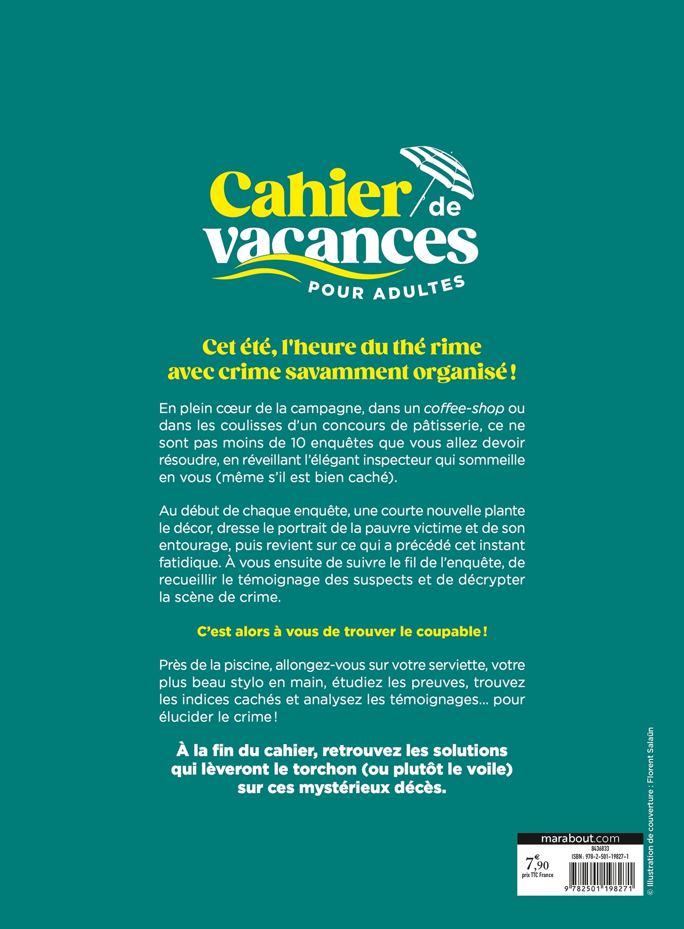 Cahier de vacances Cosy Crime - Lucile Jones - MARABOUT
