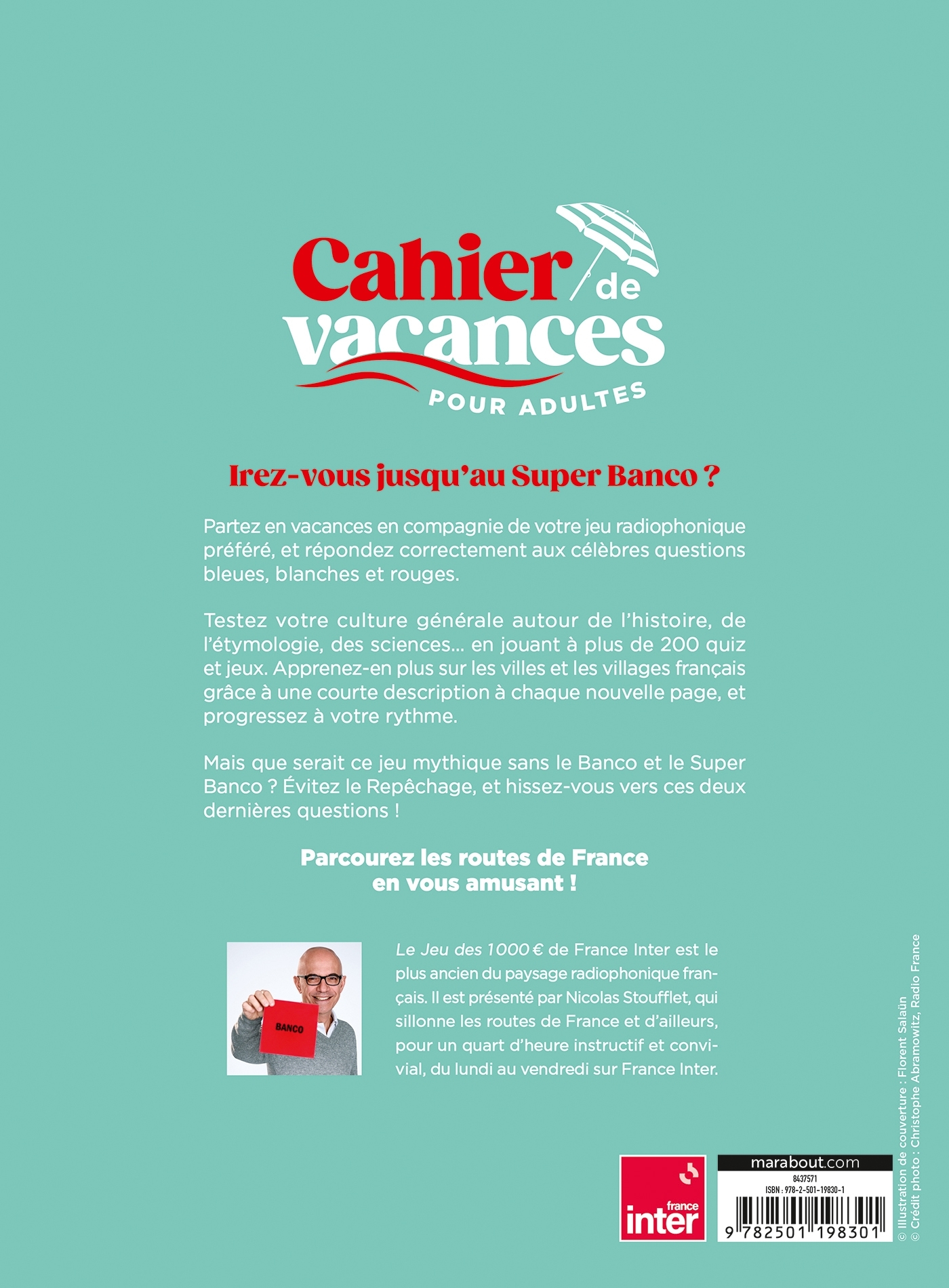 Cahier de vacances Jeux des 1000  -  - MARABOUT
