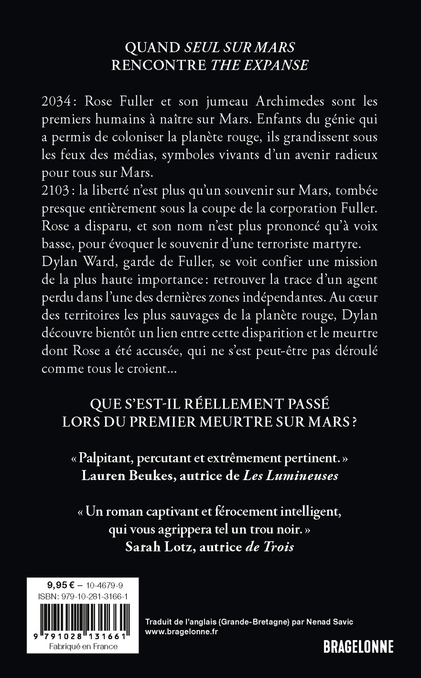 Le Premier Meurtre sur Mars - Sam Wilson - BRAGELONNE
