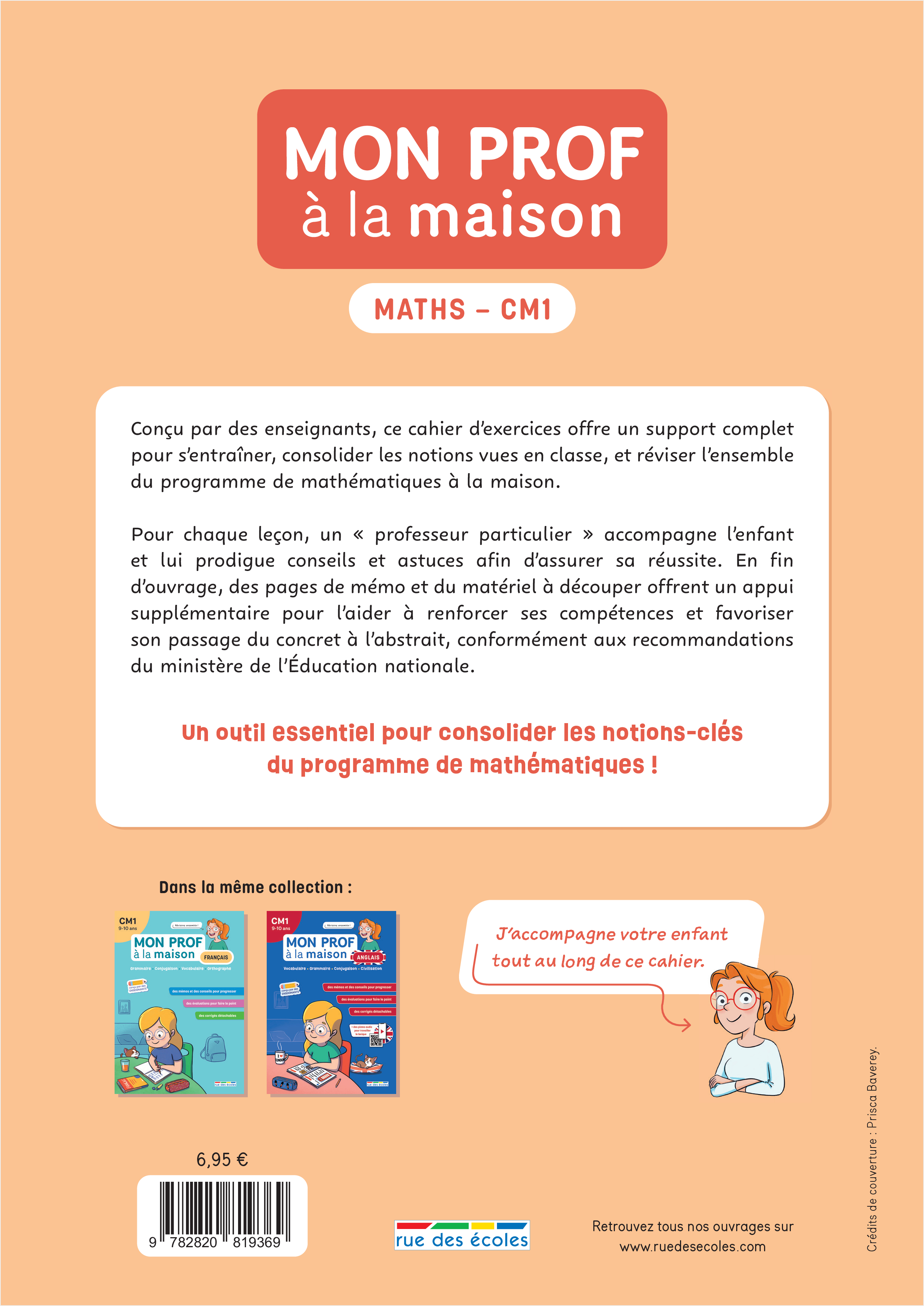 Mon prof à la maison - Maths CM1 -  Collectif, Camille  Denoël, Barbara Remy, Maxime Paul - RUE DES ECOLES
