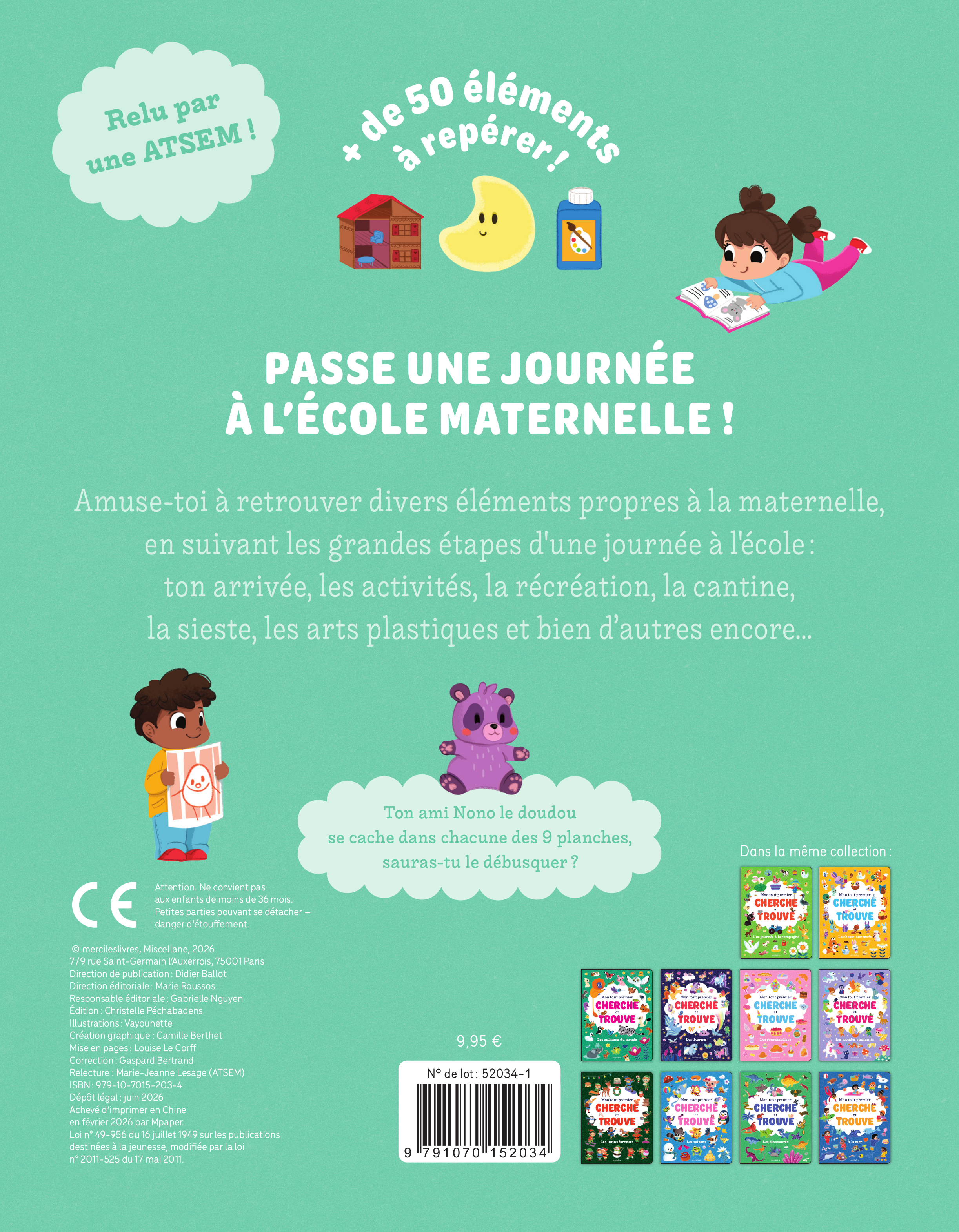 Mon tout premier cherche et trouve - La maternelle -  - MERCILESLIVRES