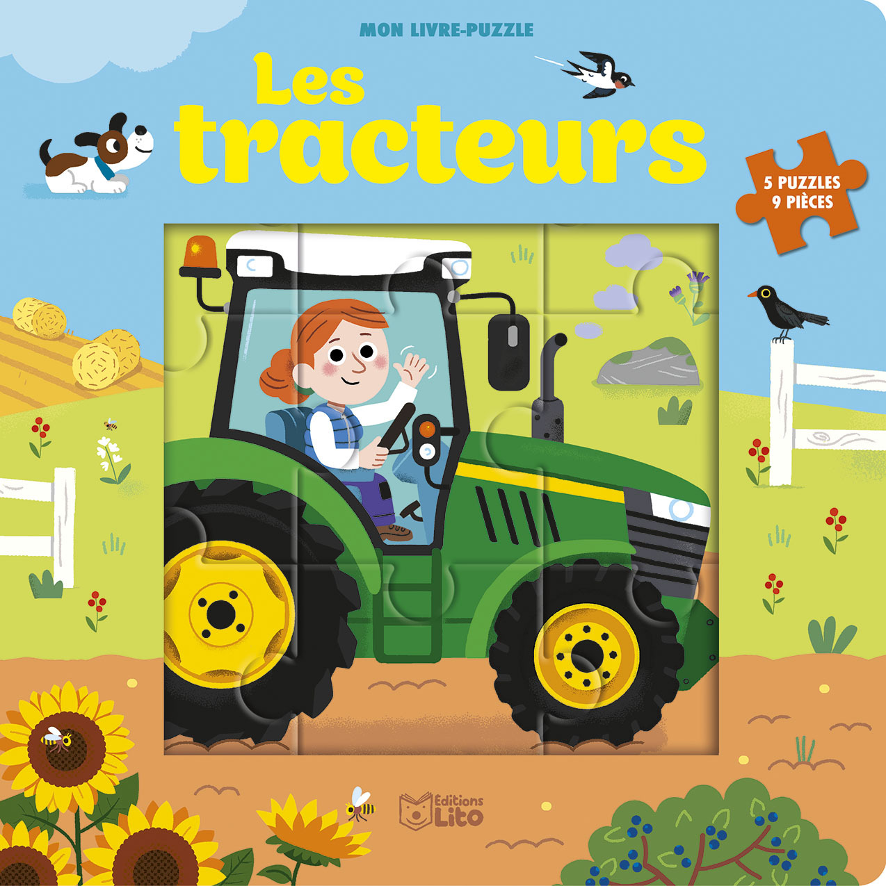 Les tracteurs - 5 puzzles, 9 pièces - XXX - LITO
