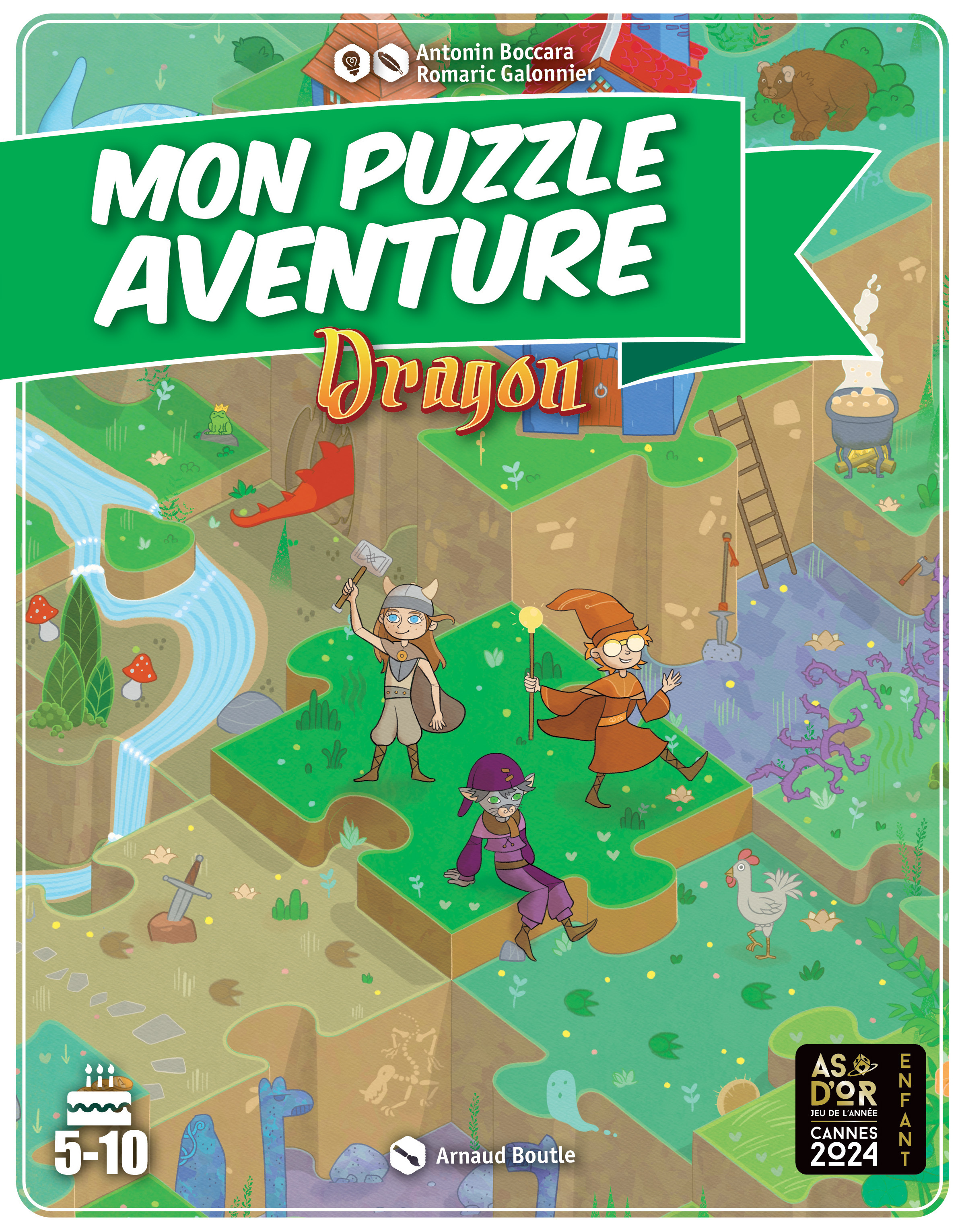 Mon Puzzle Aventure : Dragon - ANTONIN BOCCARA, Romaric GALONNIER, ERICK ALEXANDERSON ROSAS,   - GAME FLOW