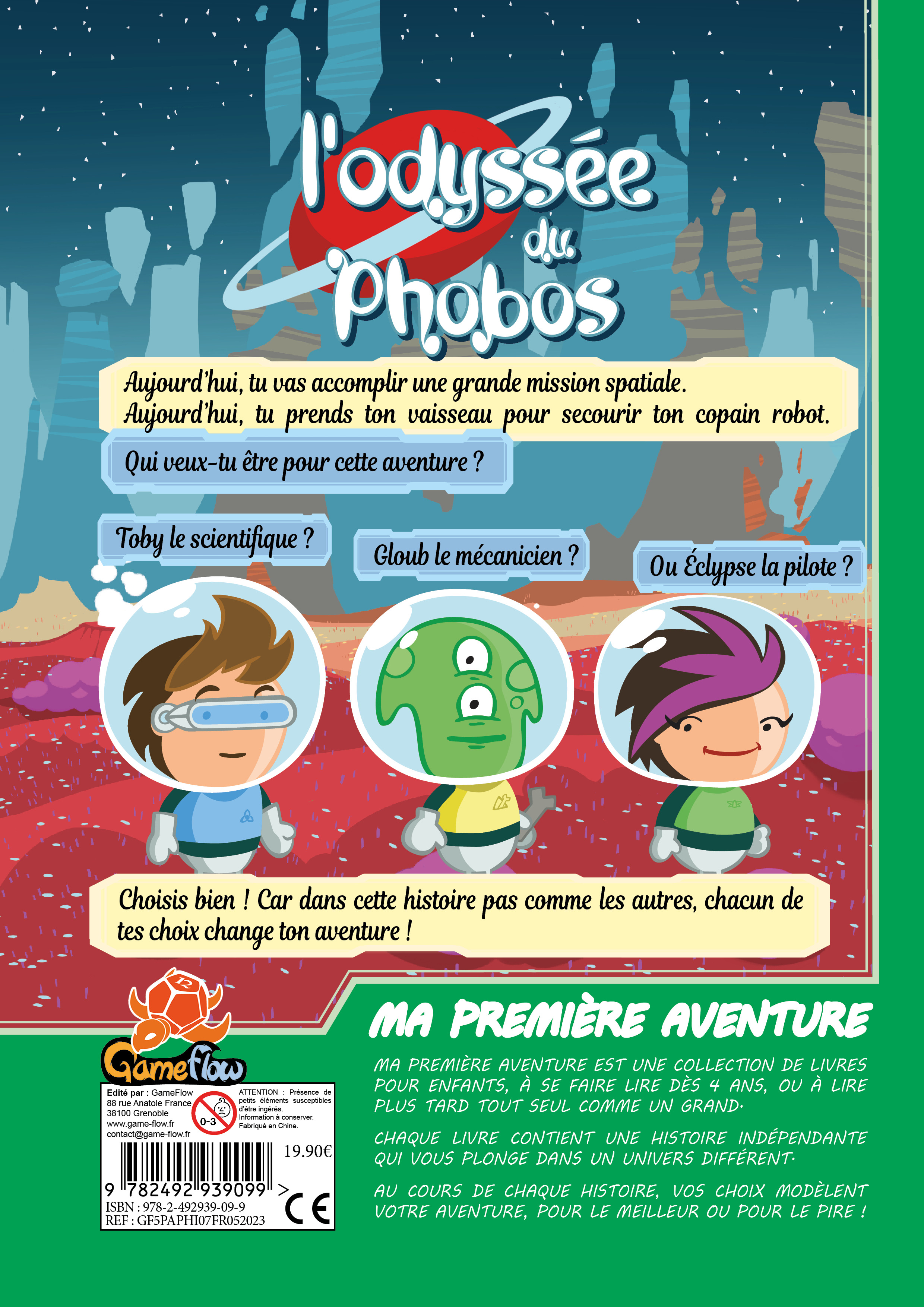 L'Odyssée du Phobos - Roméo HENNION, Clément LECLERCQ, ERICK ALEXANDERSON ROSAS,   - GAME FLOW