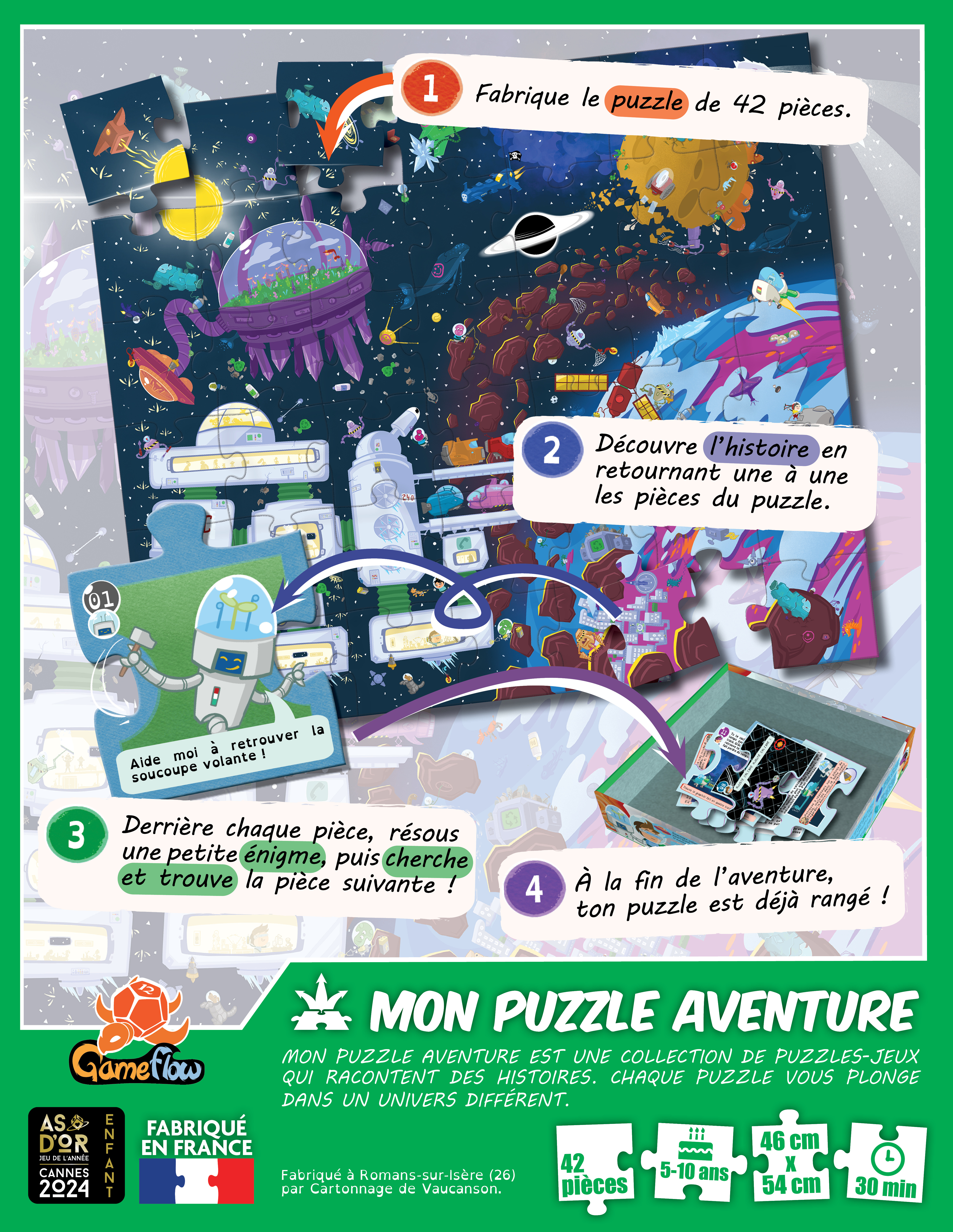 Mon Puzzle Aventure : Phobos - ANTONIN BOCCARA, Romaric GALONNIER, ERICK ALEXANDERSON ROSAS,   - GAME FLOW
