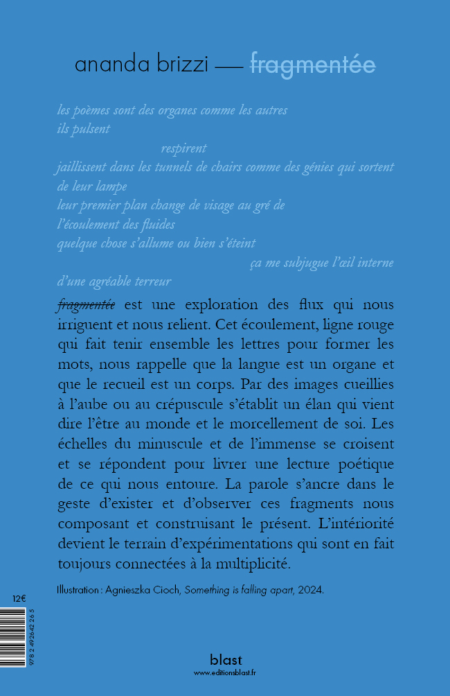 fragmentée - Ananda Brizzi - BLAST