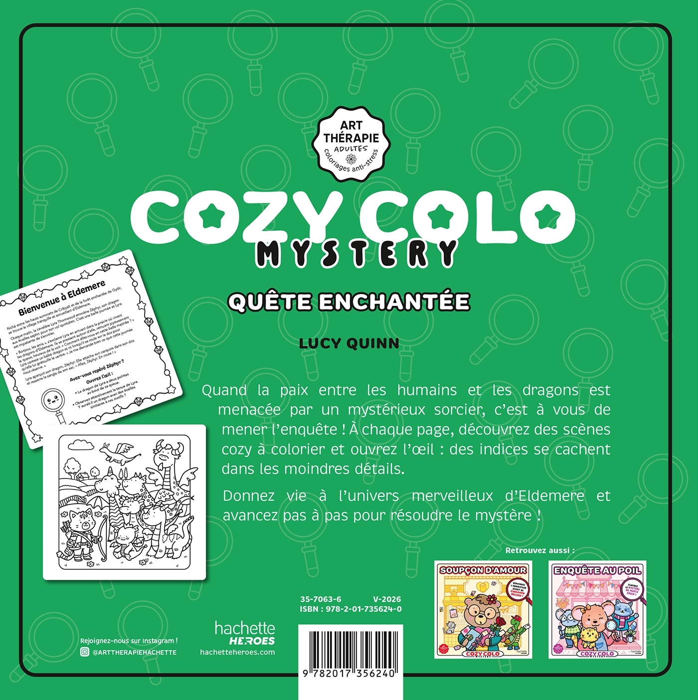 Cozy colo mystery - Quête enchantée - Lucy QUINN - HACHETTE HEROES