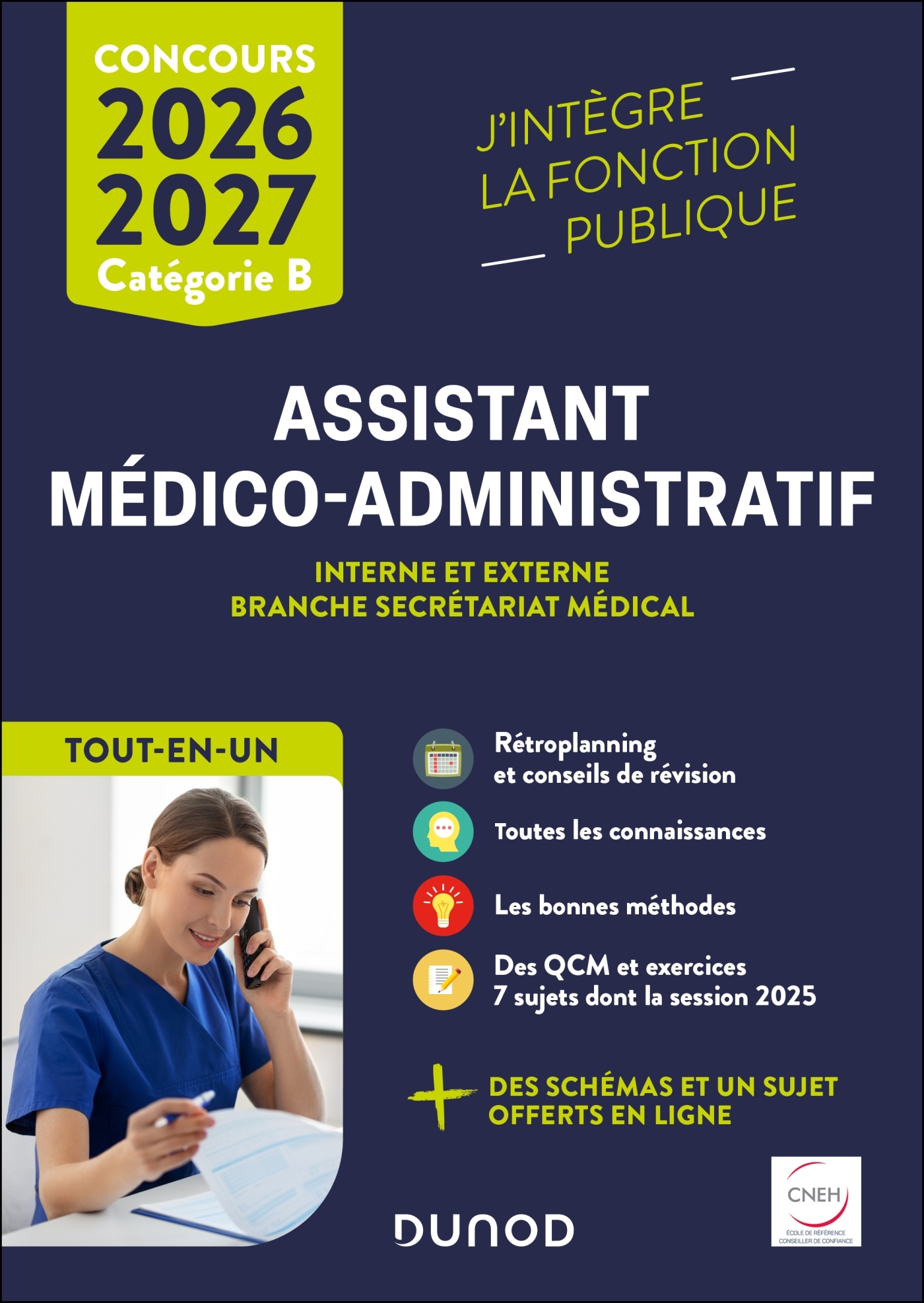 Concours Assistant médico-administratif 2026-2027 - Tout-en-un - Clothilde Poppe, Martine Daigneau - DUNOD
