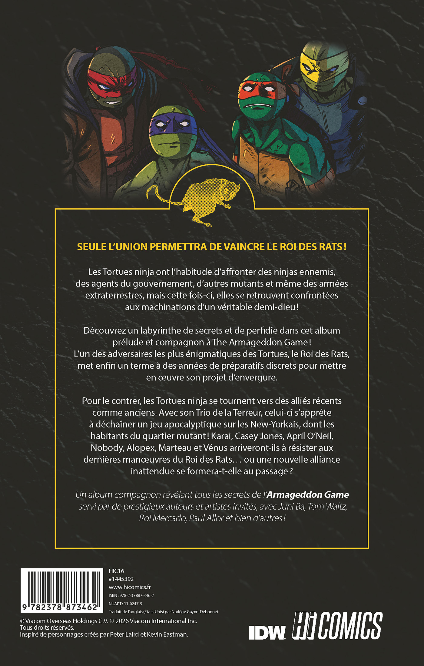 Les Tortues Ninja - TMNT : Armageddon Game : Ouverture & Alliance - Erik Burnham, Bobby Curnow, Kevin Eastman, Tom Waltz, Sophie Campbell, Paul Allor, Juni Ba - HICOMICS