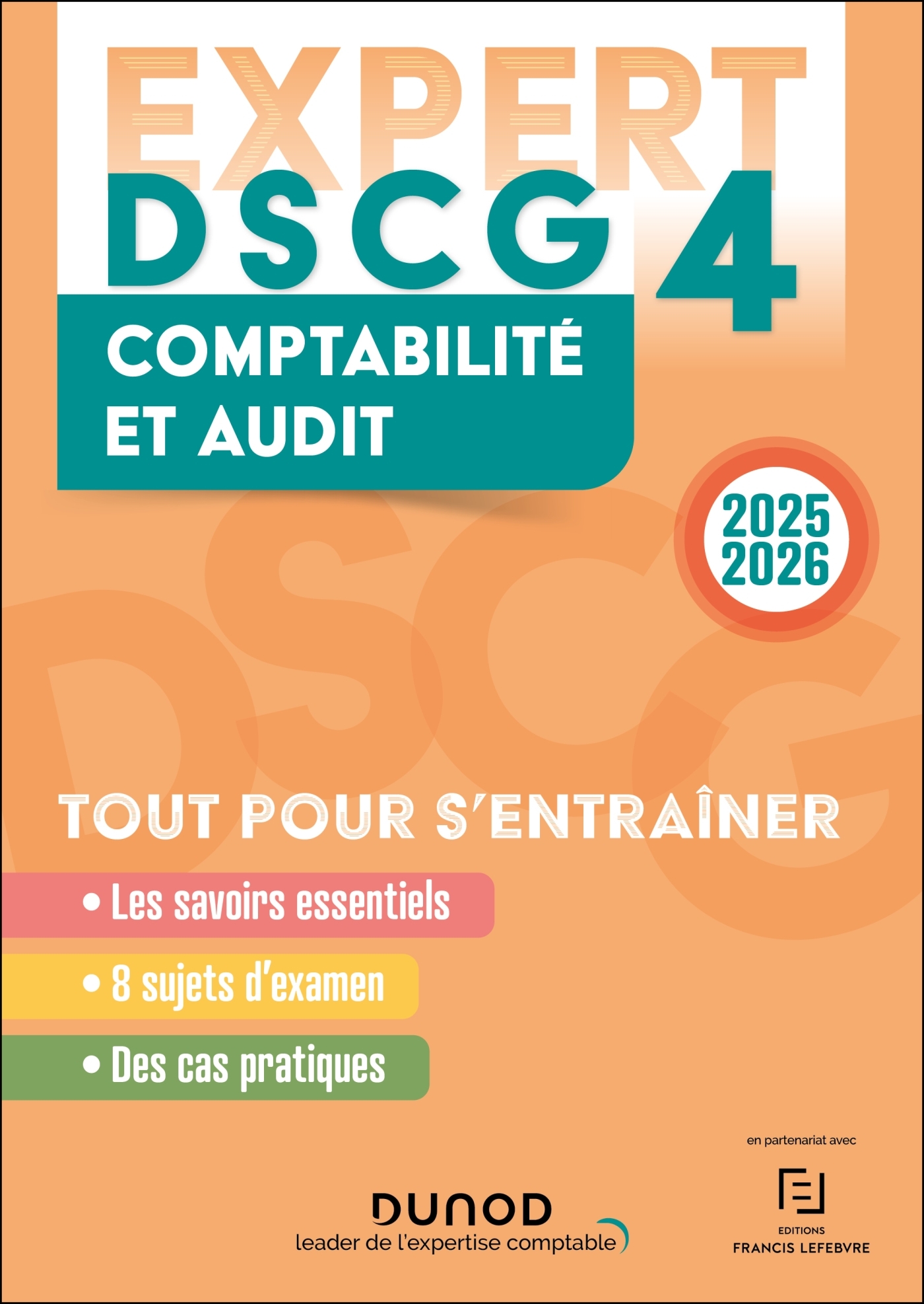 DSCG 4 - EXPERT - Comptabilité et audit 2025-2026 - Kada MEGHRAOUI, Nassim Drouaz, Patrick Pinteaux, Jérôme Weydert, Jean-Michel Palou, Gwenaëlle Quatre,  MEGHRAOUI+PALOU+QUATRE - DUNOD