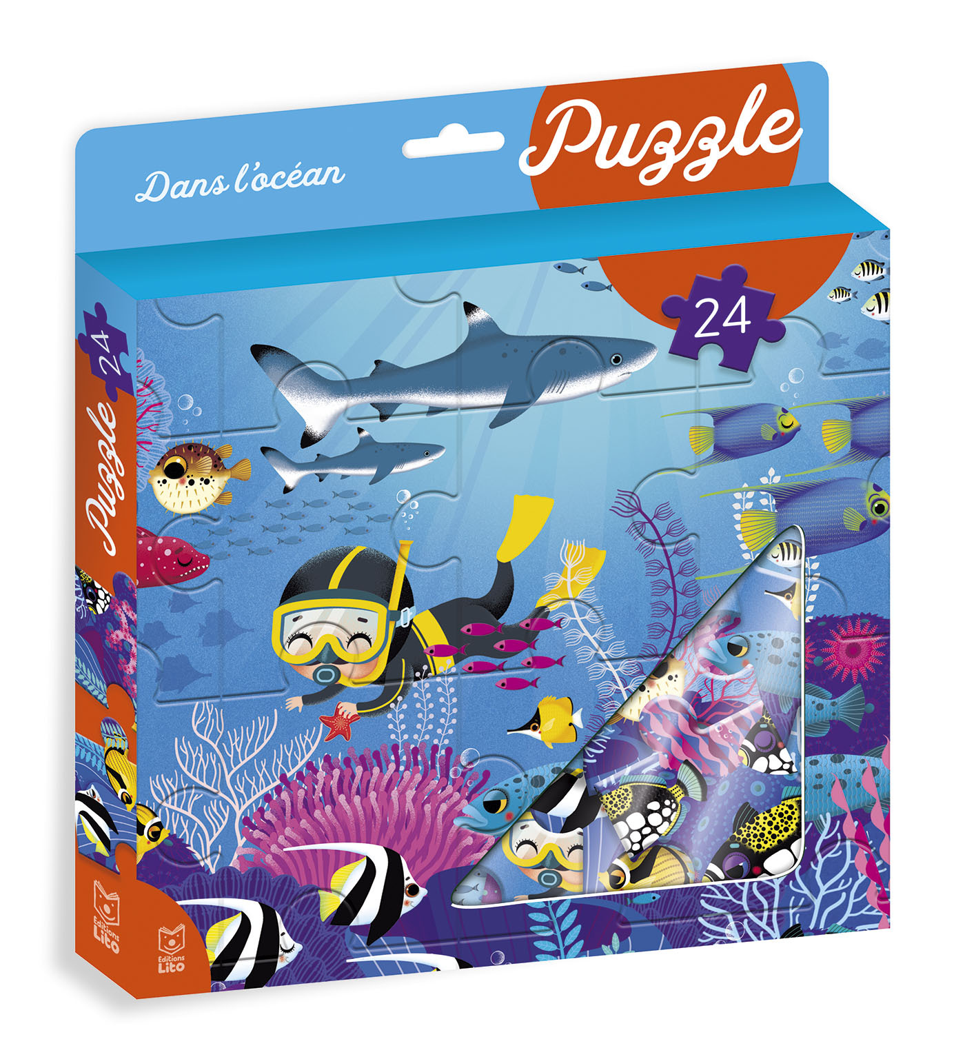 MA BOITE A PUZZLE 24P OCEAN - XXX - LITO