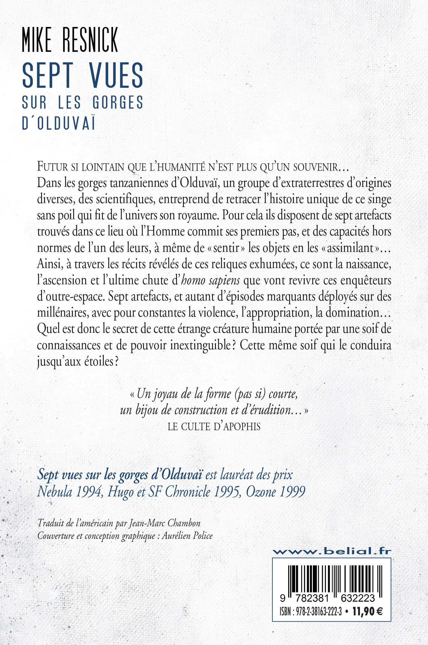 Sept vues sur les gorges d'Olduvaï - MIKE RESNICK - BELIAL