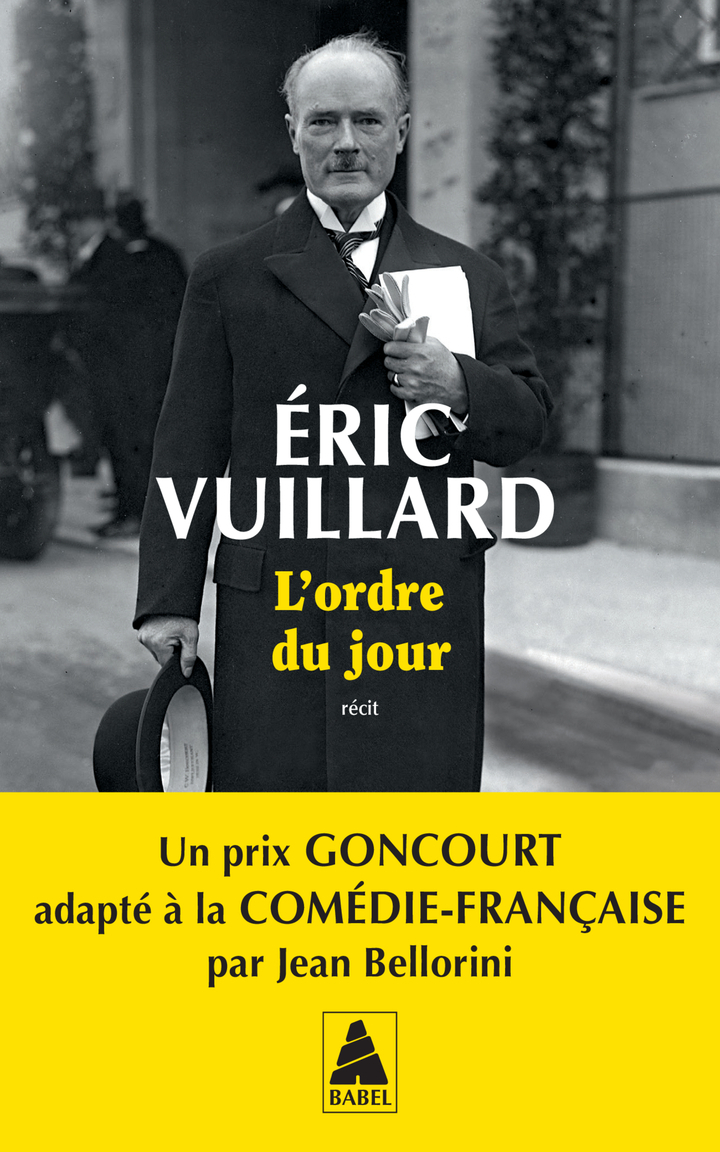 L'ordre du jour - Éric Vuillard - ACTES SUD