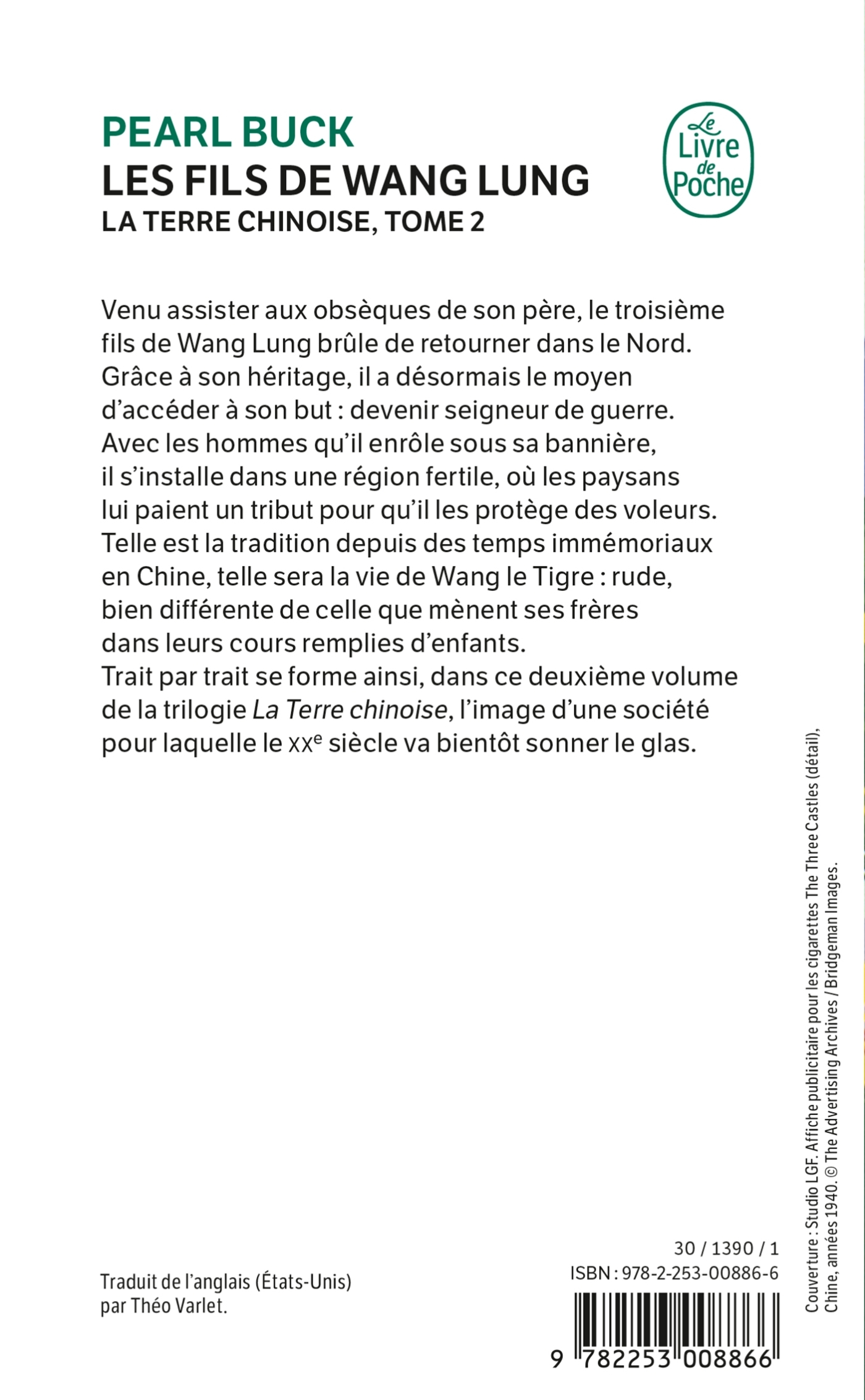 Les Fils de Wang Lung - Pearl Buck - LGF