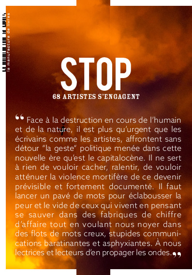 Stop - Benjamin Dierstein, Philippe Paternolli, Jeanne Desaubry, Yvan Robin, Sébastien Gendron, Chrysostome Gourio, Gérard Mordillat, Alexandre Lenot, Luc Chatel, Carol Vanni, Hubert Prolongeau, Edmond Baudoin, Jean-Hugues Oppel, Dominique Delahaye, Antoi