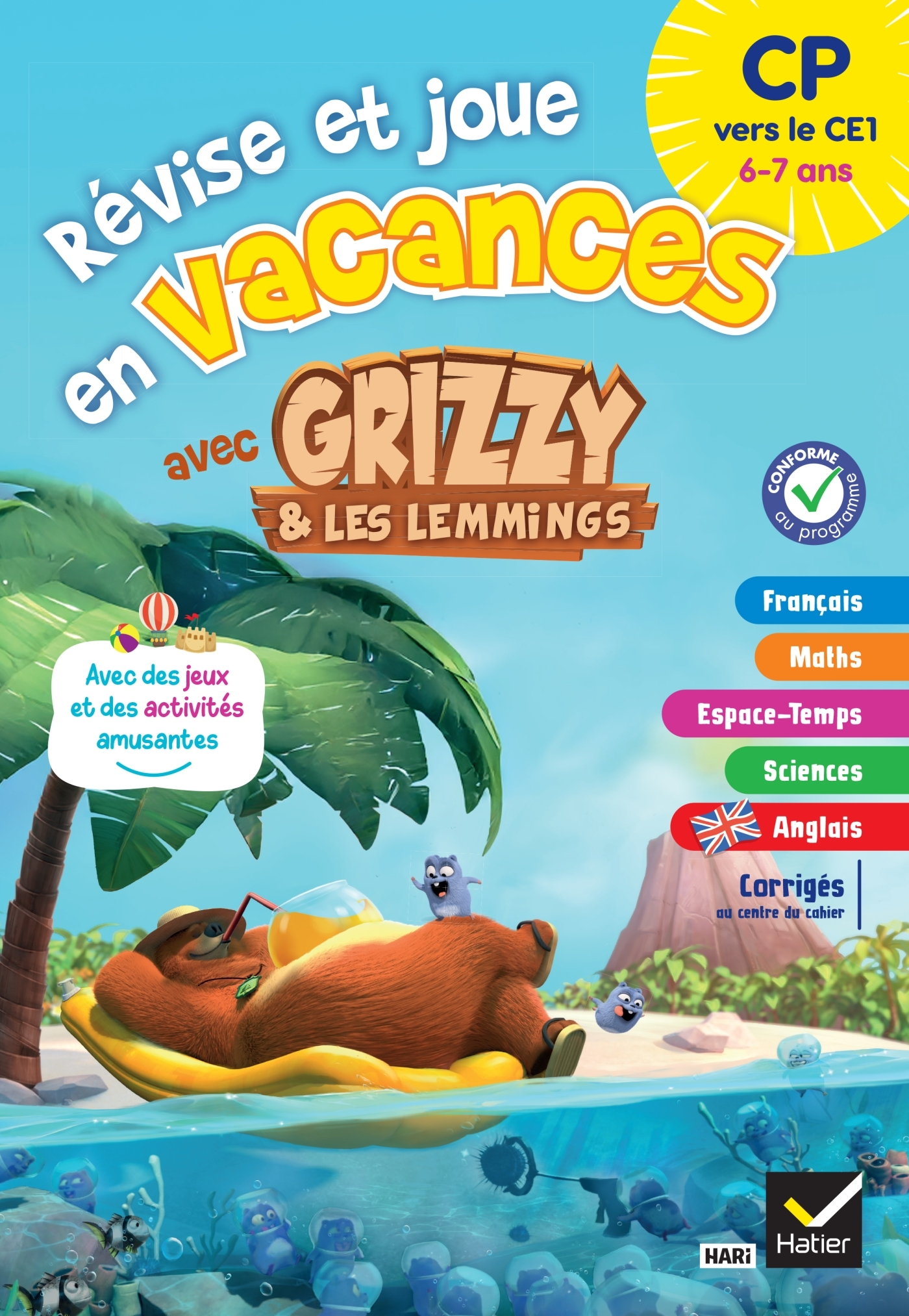Cahier de vacances Grizzy et les lemmings - CP vers le CE1 - Aurore MEYER - HATIER