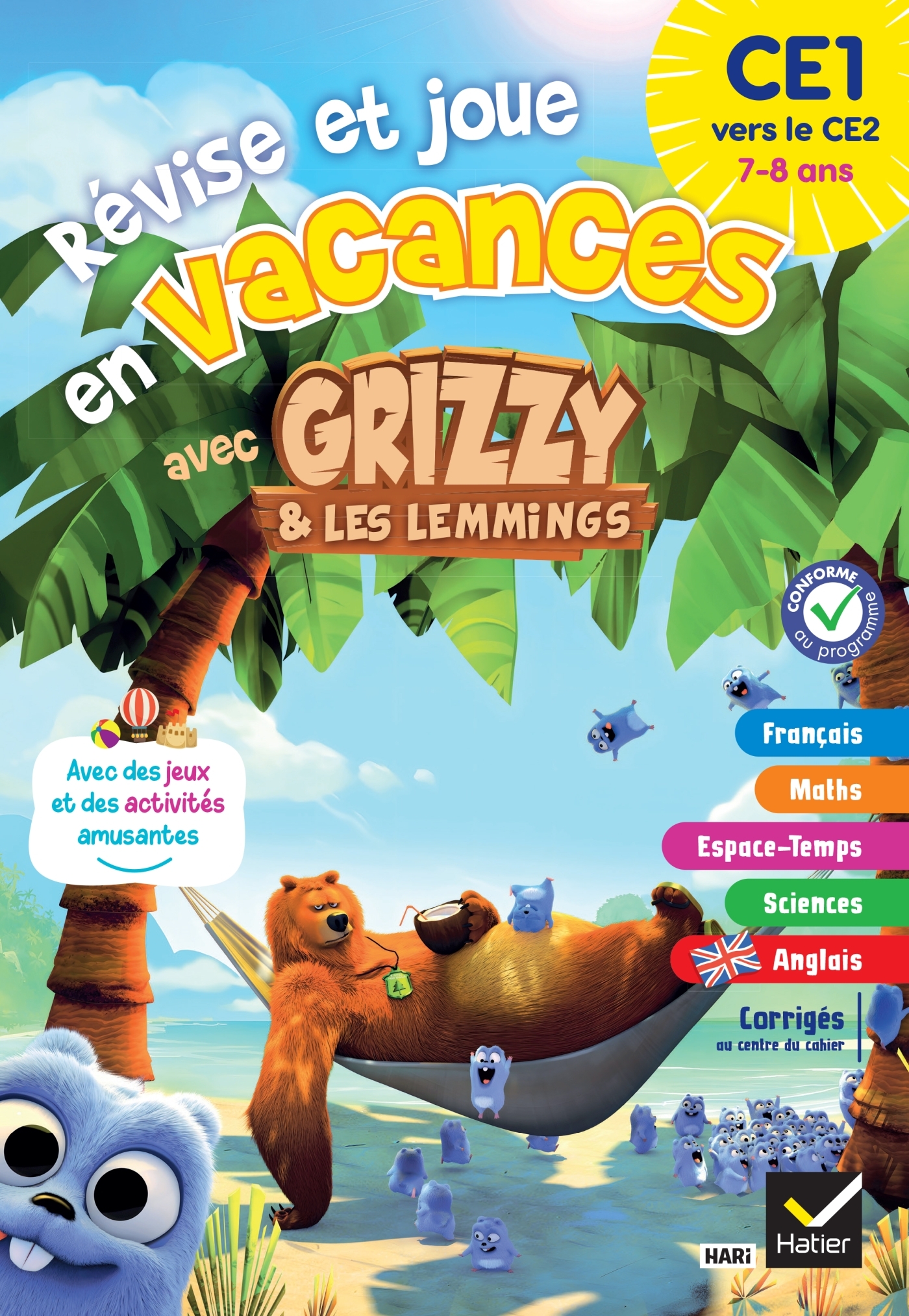 Cahier de vacances Grizzy et les lemmings - CE1  vers le CE2 - Aurore MEYER - HATIER