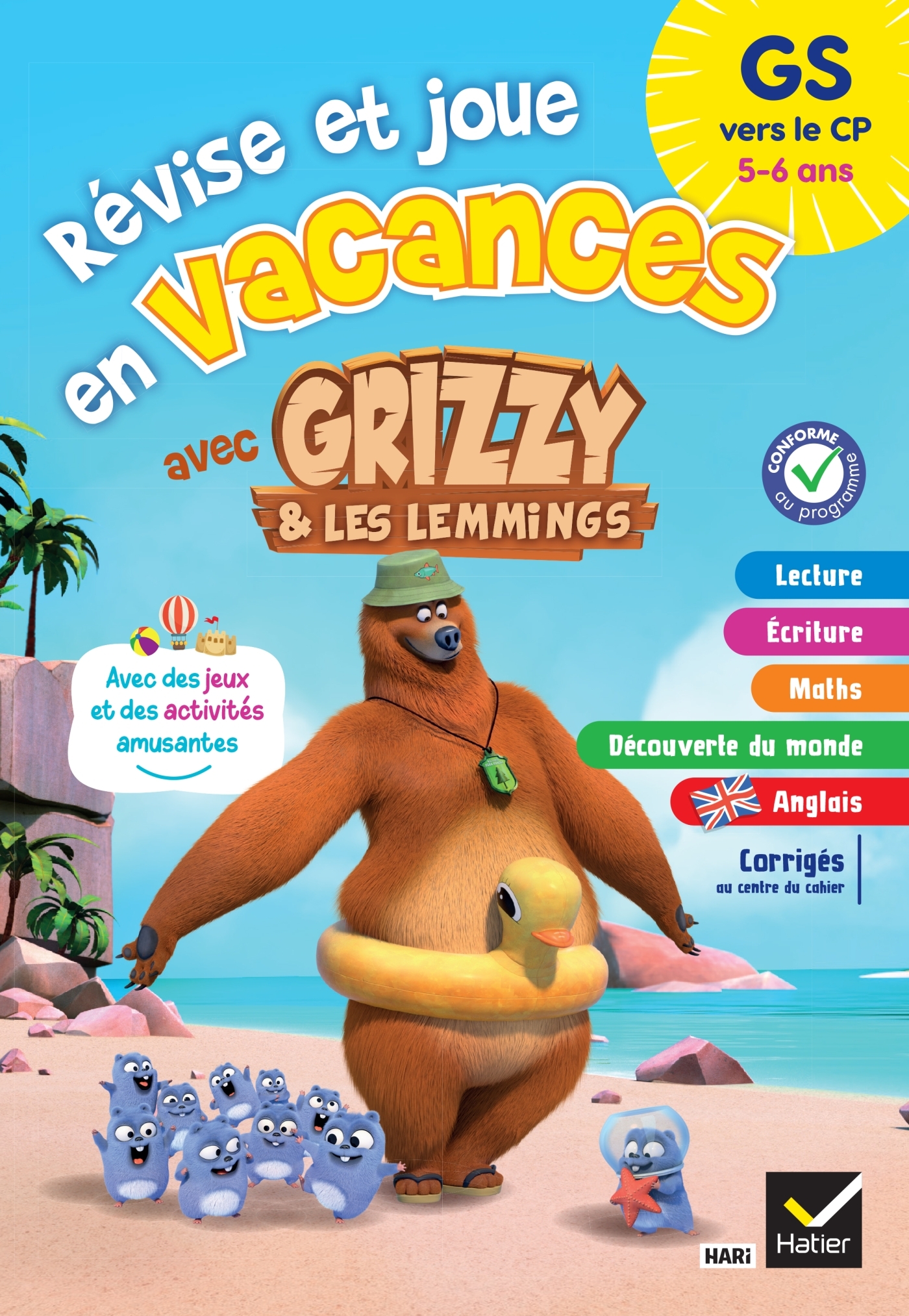 Cahier de vacances Grizzy et les lemmings - GS vers le CP - Aurore MEYER - HATIER