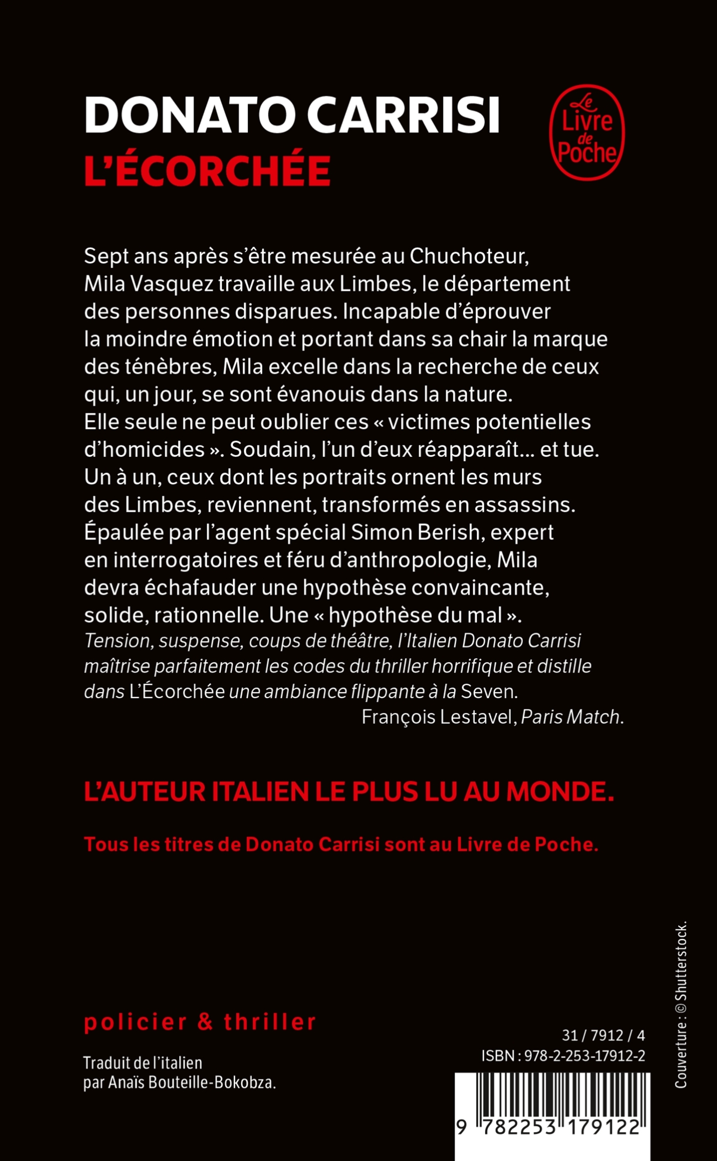 L'Écorchée - Donato Carrisi - LGF