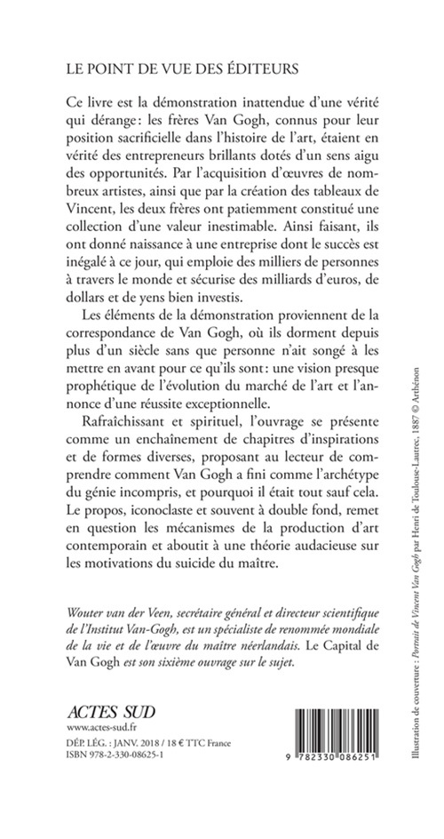 Le Capital de Van Gogh - Wouter Van der Veen - ACTES SUD