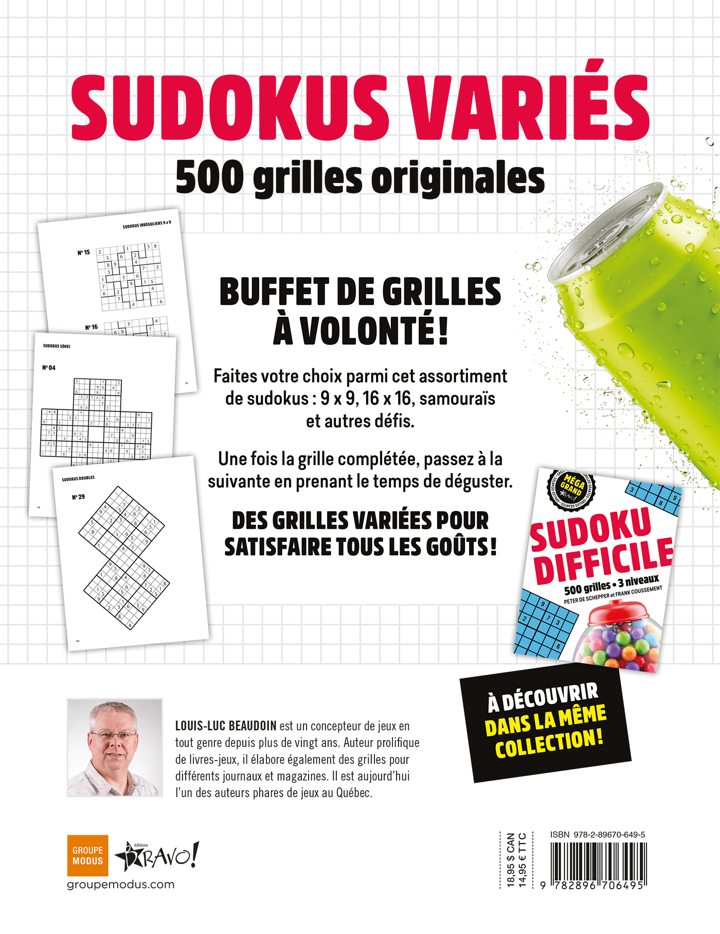 Méga grand - Sudokus variés - Louis-Luc Beaudoin - BRAVO