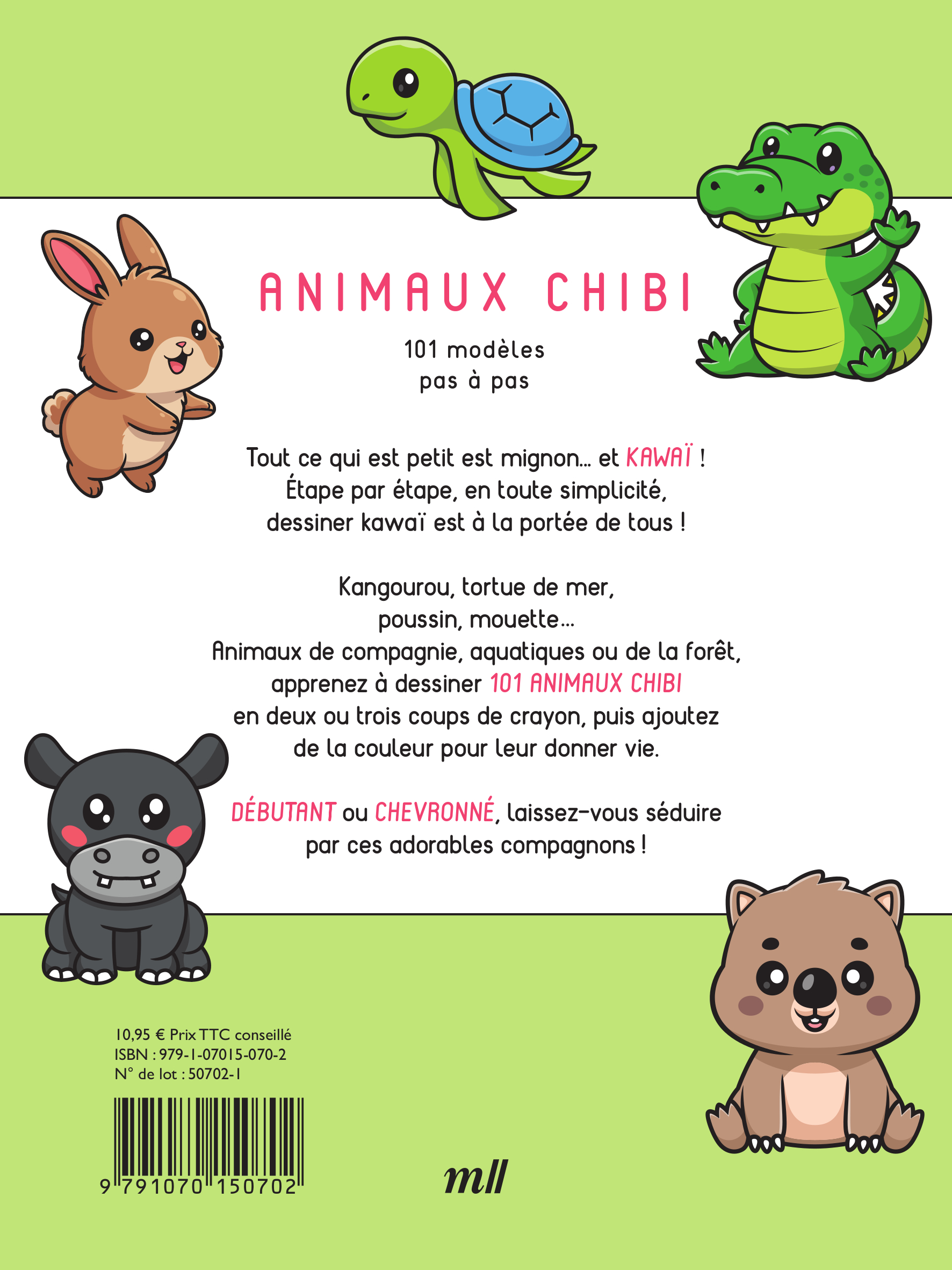 Dessiner kawaï - Animaux chibi -  Collectif - MERCILESLIVRES