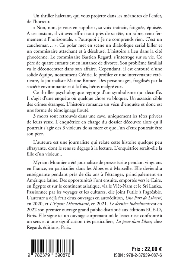 La Peur dans l'Ame - Myriam Mounier - REGARDS