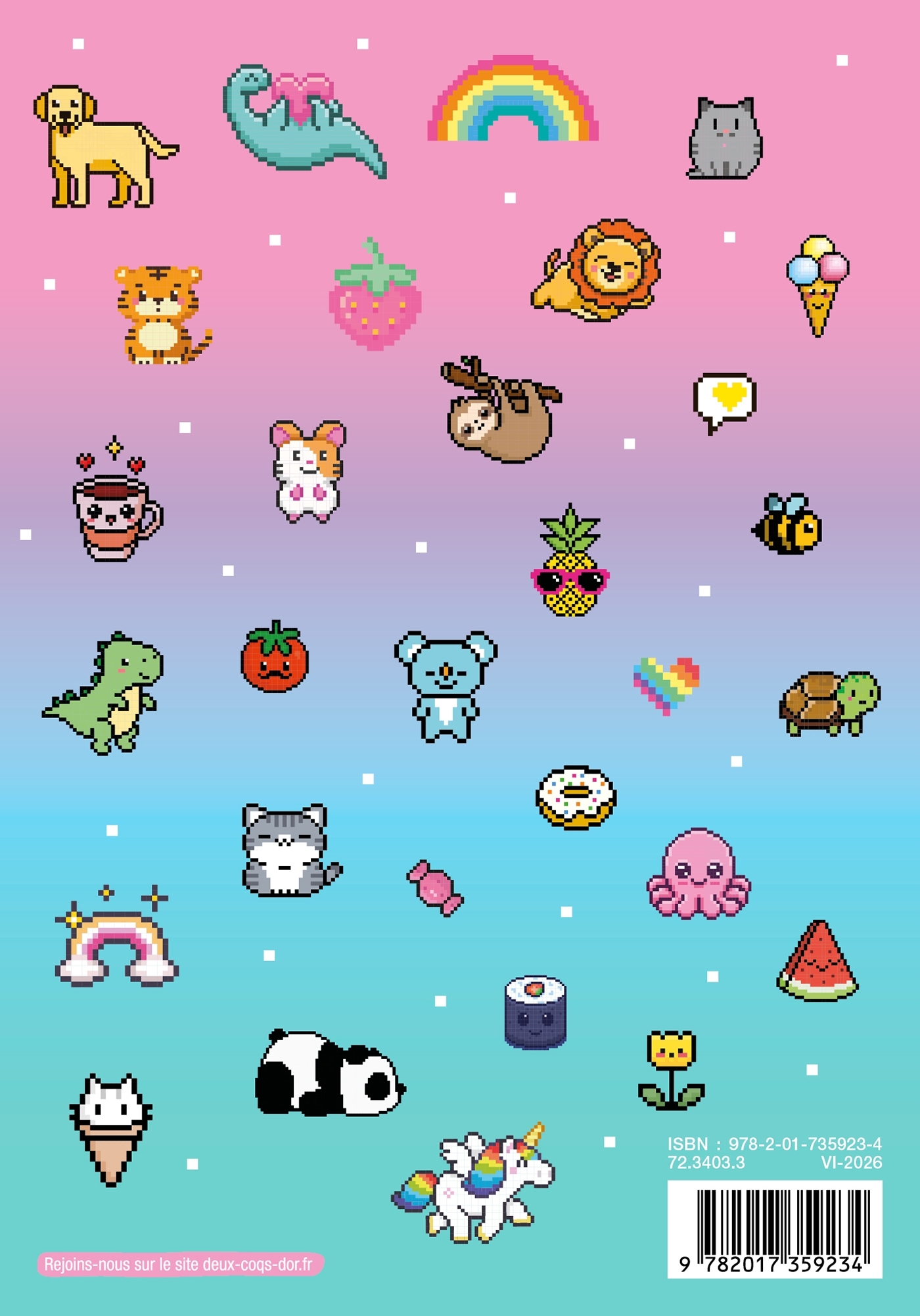 Agenda Pixels Kawaii 2026-2027 -  - DEUX COQS D OR