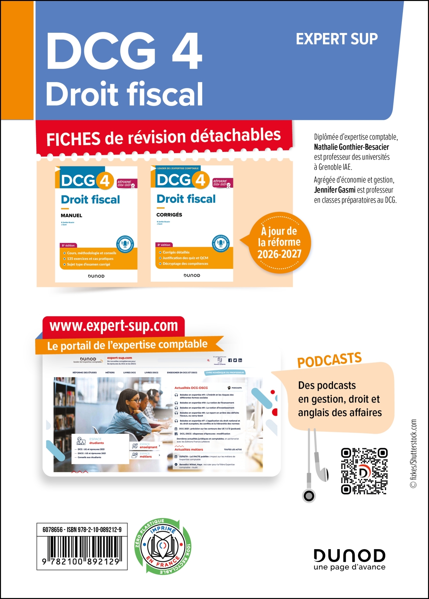 DCG 4 - Droit fiscal - Fiches Réforme 2026-2027 - Nathalie Gonthier-Besacier, Jennifer Gasmi - DUNOD