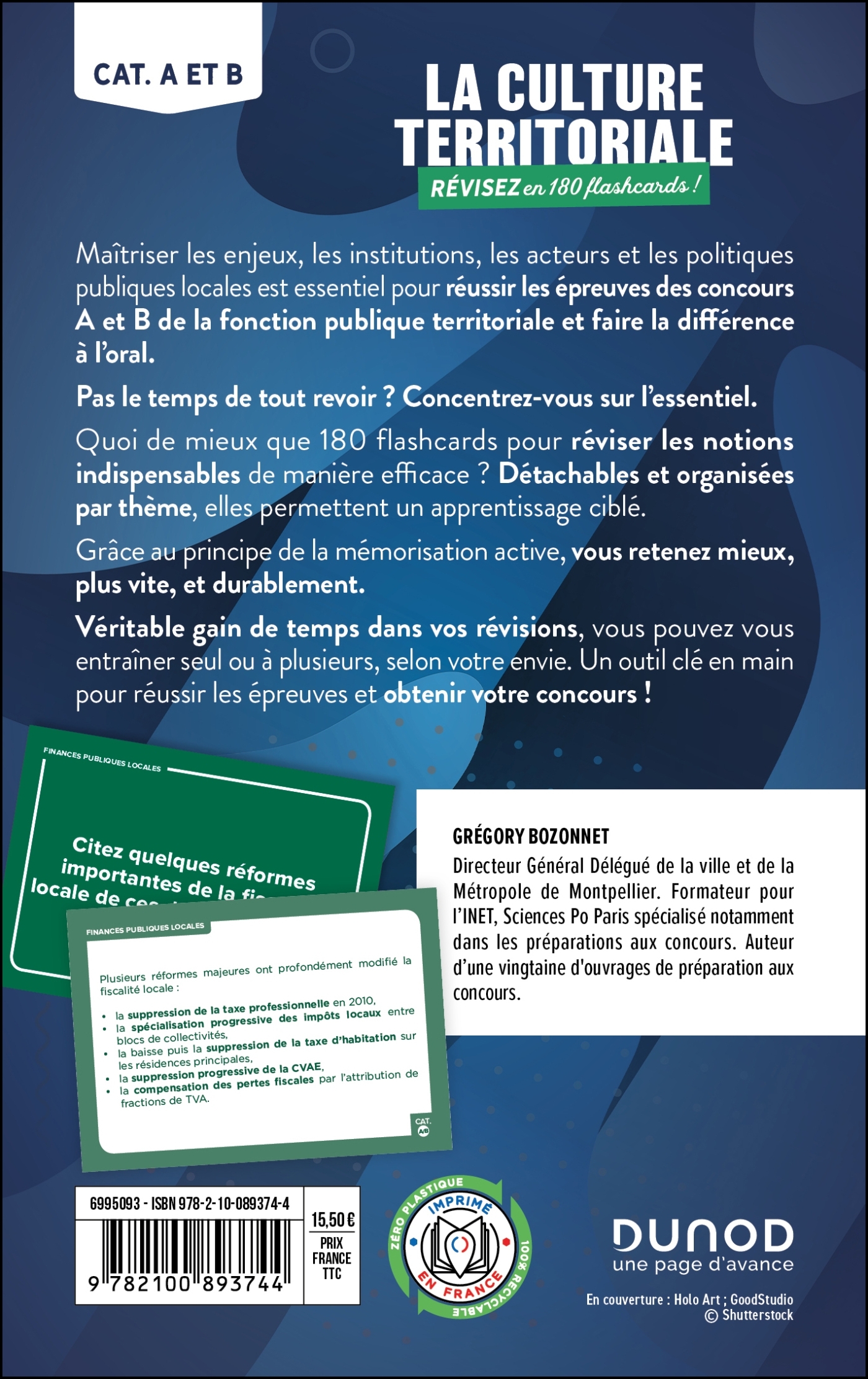 La culture territoriale - révisez en 180 flashcards ! - Grégory Bozonnet - DUNOD