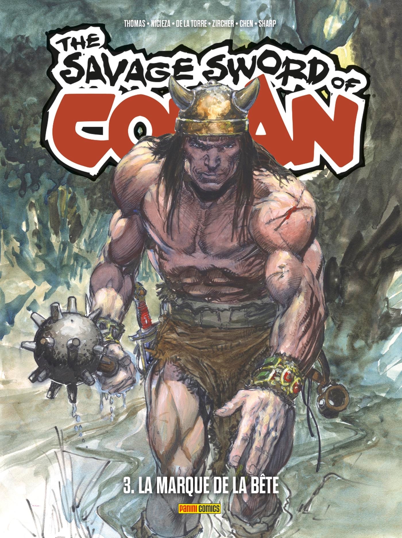 Savage Sword of Conan T03 : La marque de la bête - Roy Thomas, Patch Zircher, Joseph Pruett, Fabian Nicieza - PANINI