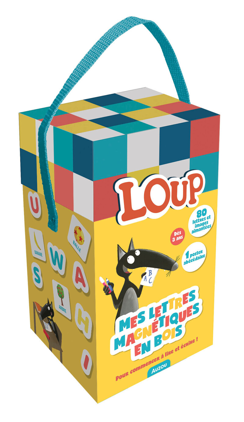 Mes lettres magnétiques en bois loup - Orianne LALLEMAND - AUZOU