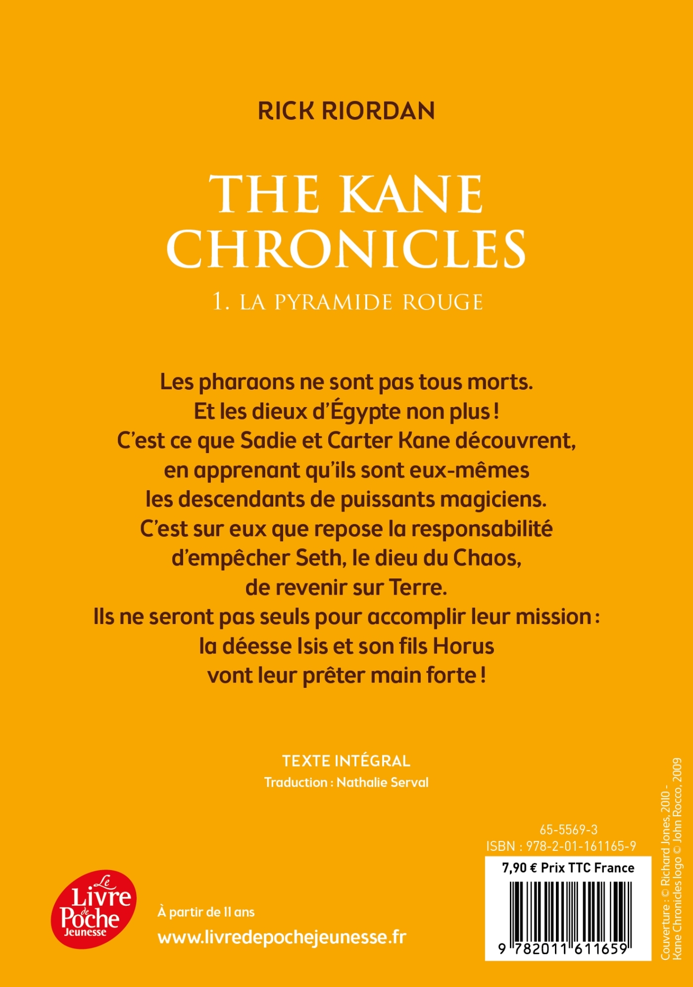 Kane Chronicles - Tome 1 - La pyramide rouge - Rick Riordan - POCHE JEUNESSE