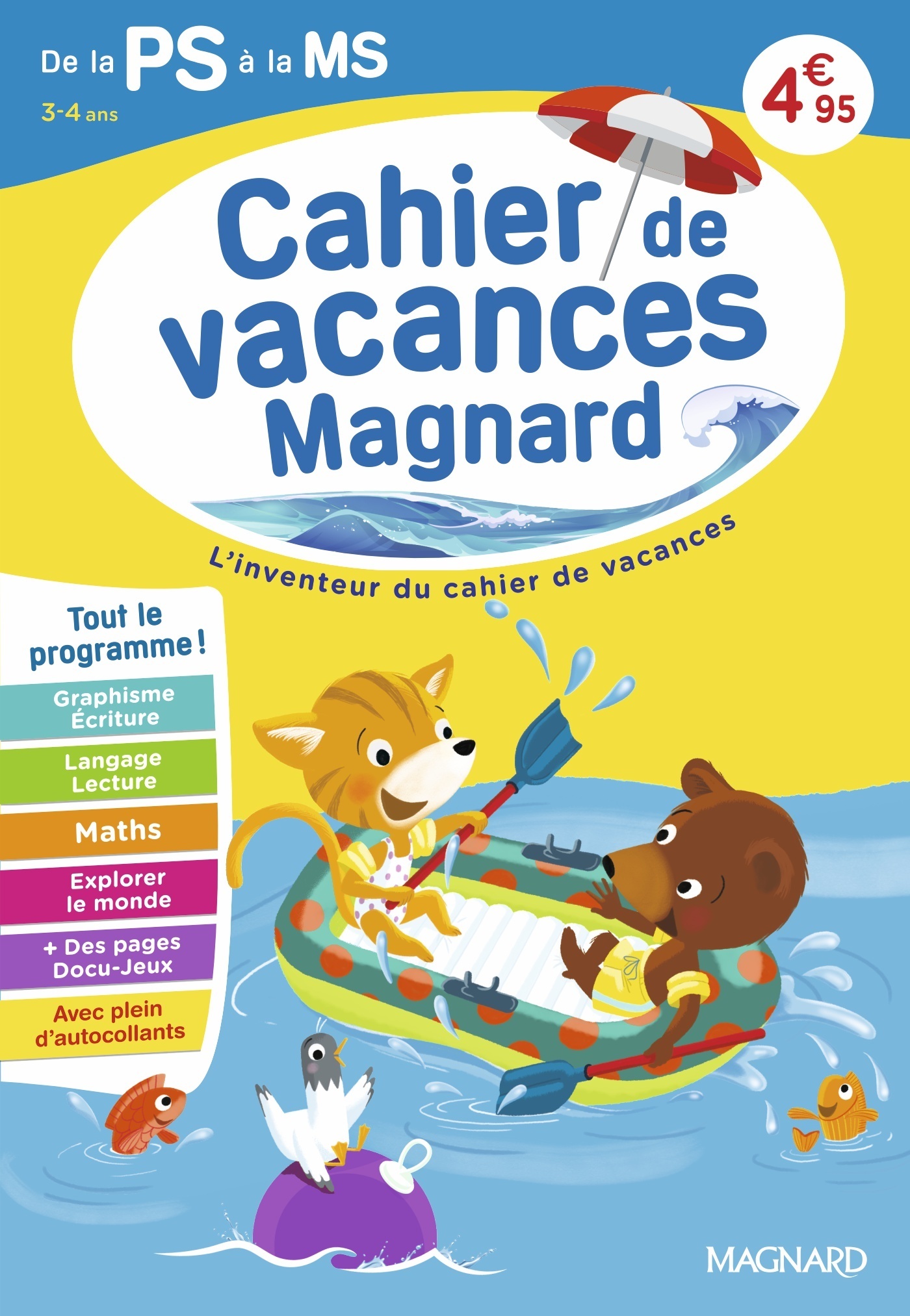 Cahier de vacances 2026, de la PS vers la MS 3-4 ans - Aurélie Perrot - MAGNARD