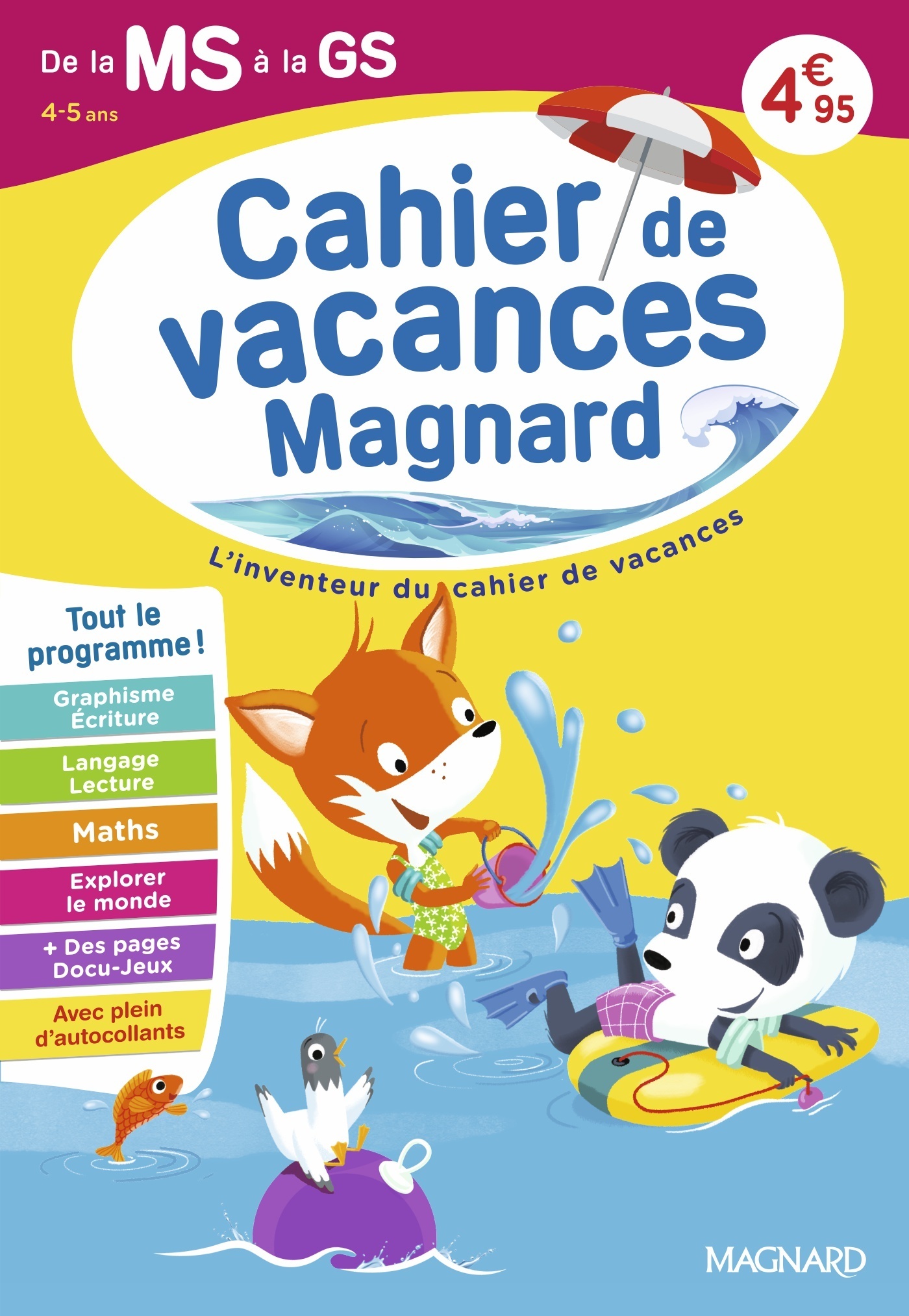 Cahier de vacances 2026, de la MS vers la GS 4-5 ans - Caroline THIERRY - MAGNARD