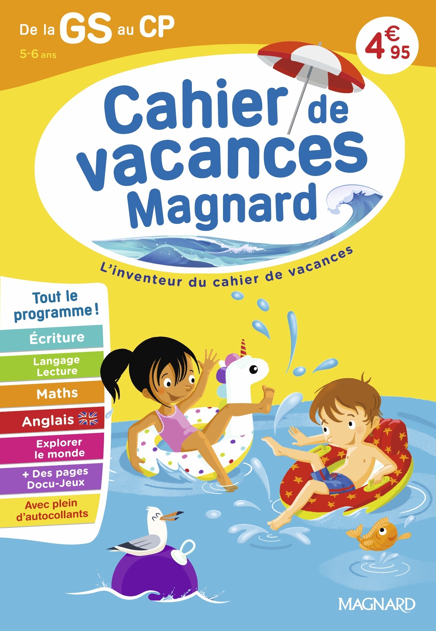 Cahier de vacances 2026, de la GS vers le CP 5-6 ans - Myriam Nasroune, Odile Séménadisse - MAGNARD