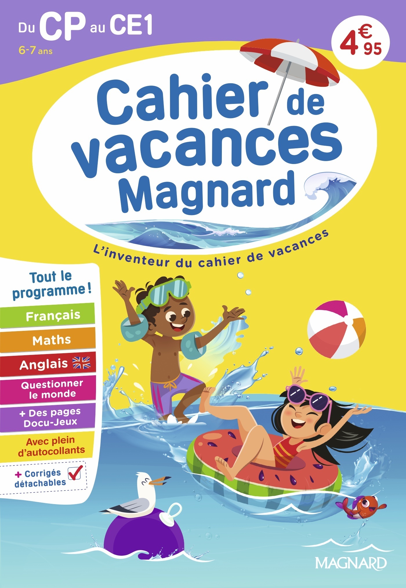 Cahier de vacances 2026, du CP vers le CE1 6-7 ans - Bernard Semenadisse, Michel Wormser - MAGNARD