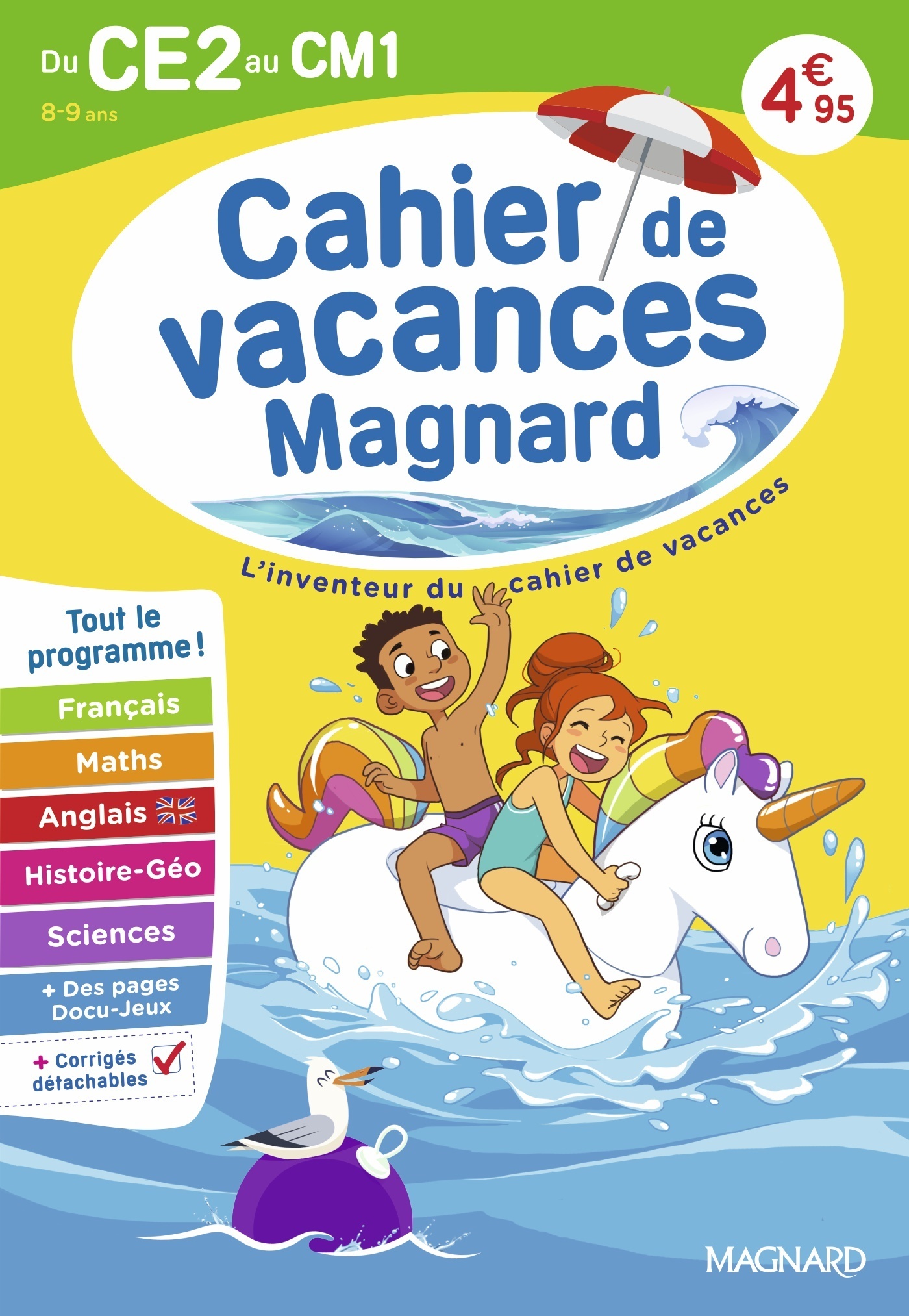 Cahier de vacances 2026, du CE2 vers le CM1 8-9 ans - Bernard Semenadisse, Maguy Bilheran - MAGNARD