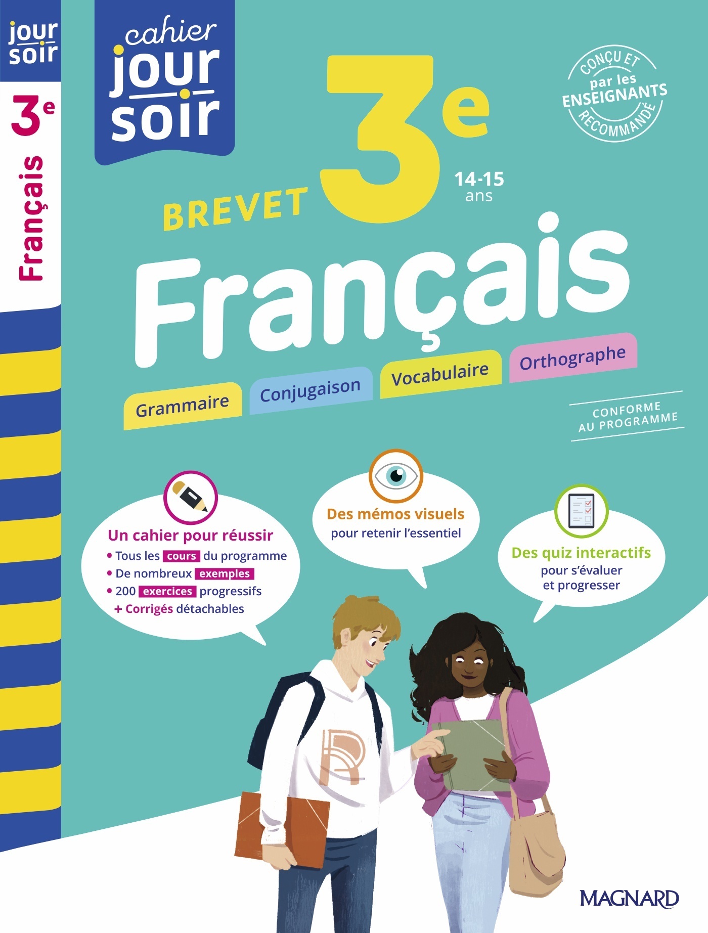 Français 3e Brevet - Cahier Jour Soir - Florence Randanne, Sophie Dubus - MAGNARD