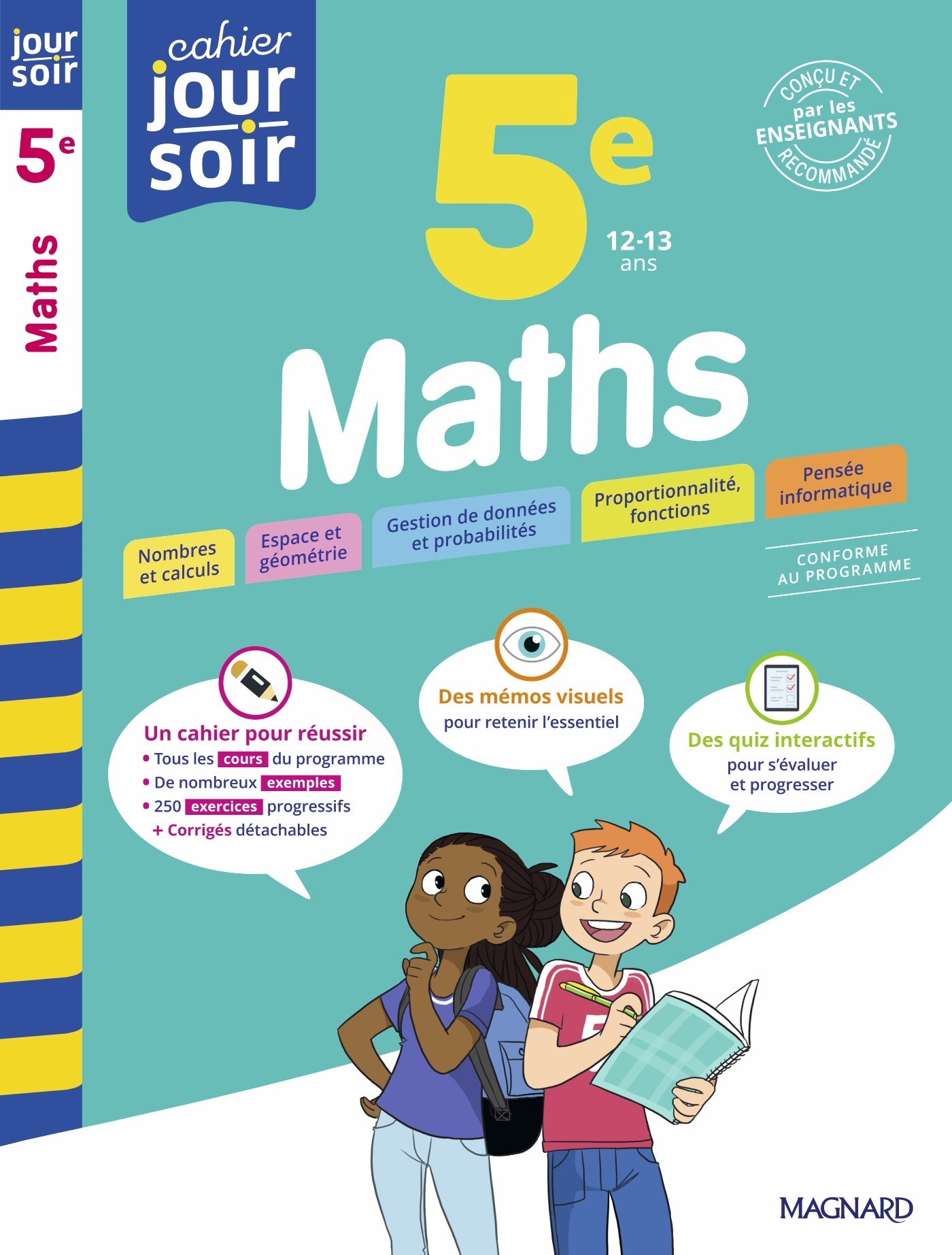 Maths 5e - Cahier Jour Soir - Françoise Peynaud, Annie Le Goff-Grehaigne - MAGNARD