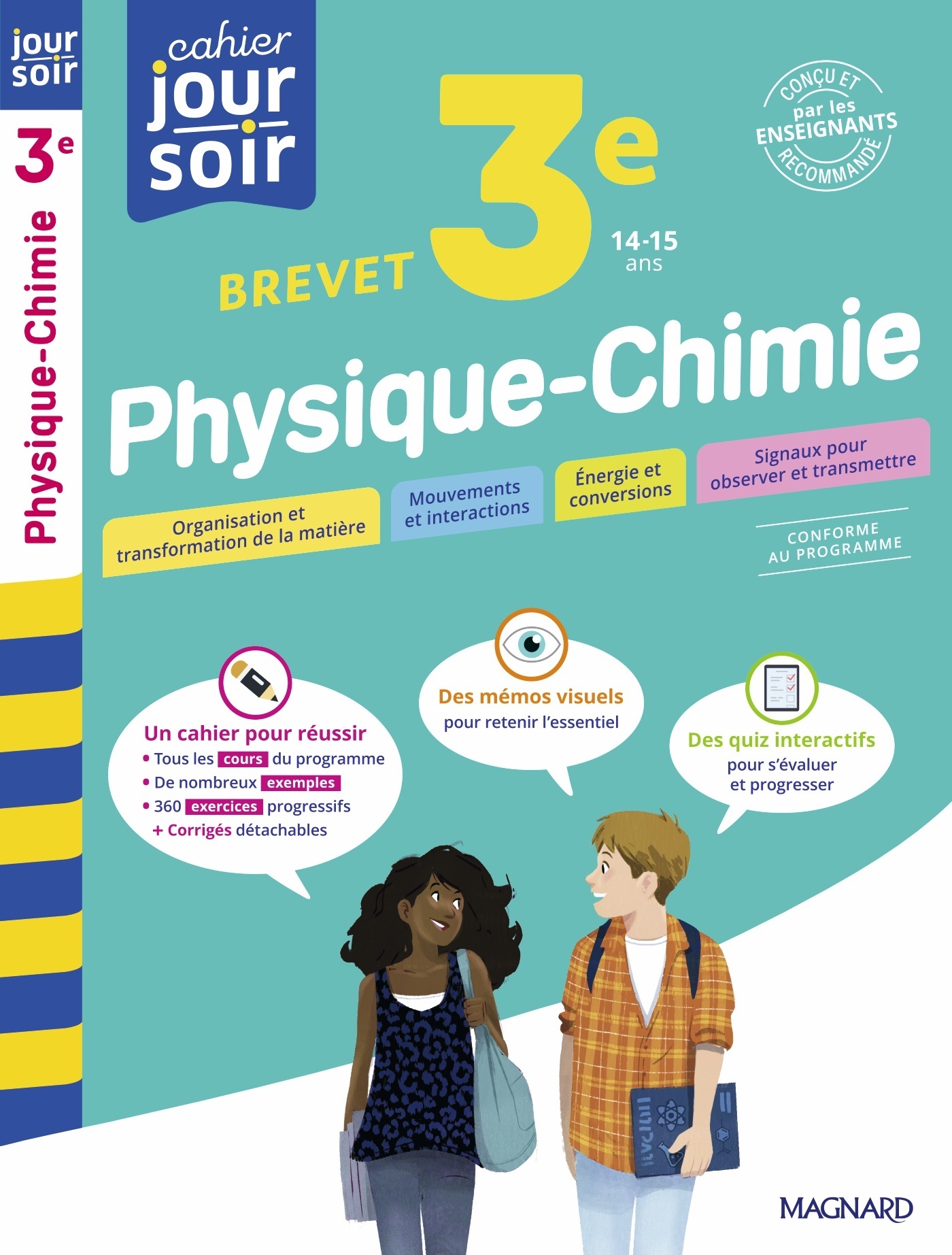 Physique-Chimie 3e Brevet - Cahier Jour Soir - Patrick Rasset - MAGNARD