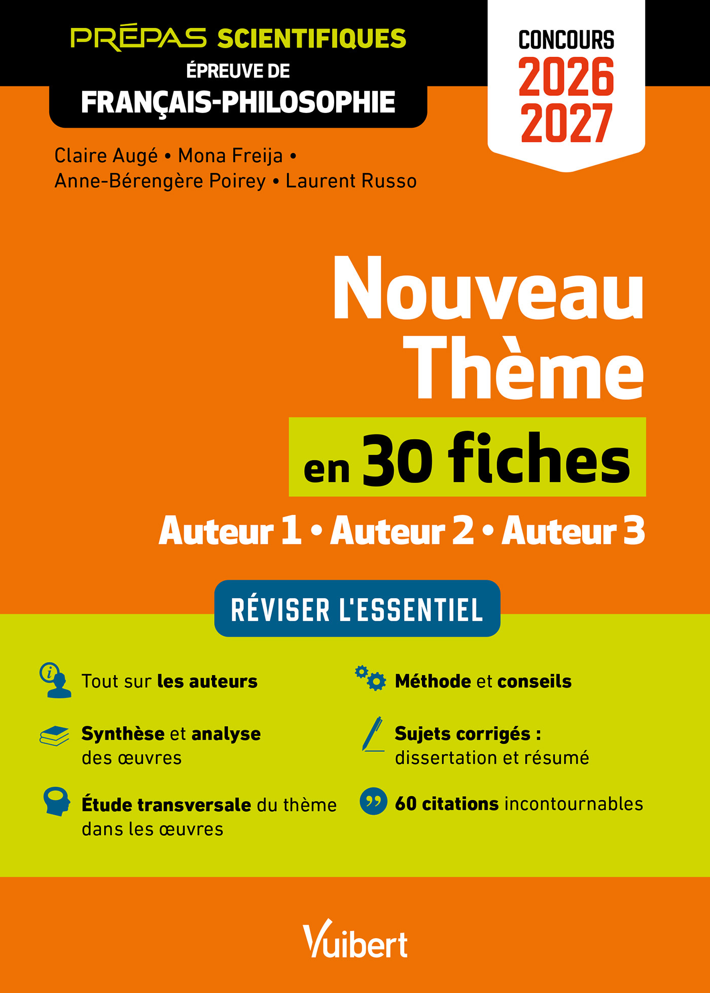 Les arcanes de la création en 30 fiches - Épreuve de français-philosophie - Prépas scientifiques - Concours 2026-2027 - Laurent Russo, Anne-Bérengère Poirey, Claire Augé, Mona Freija - VUIBERT