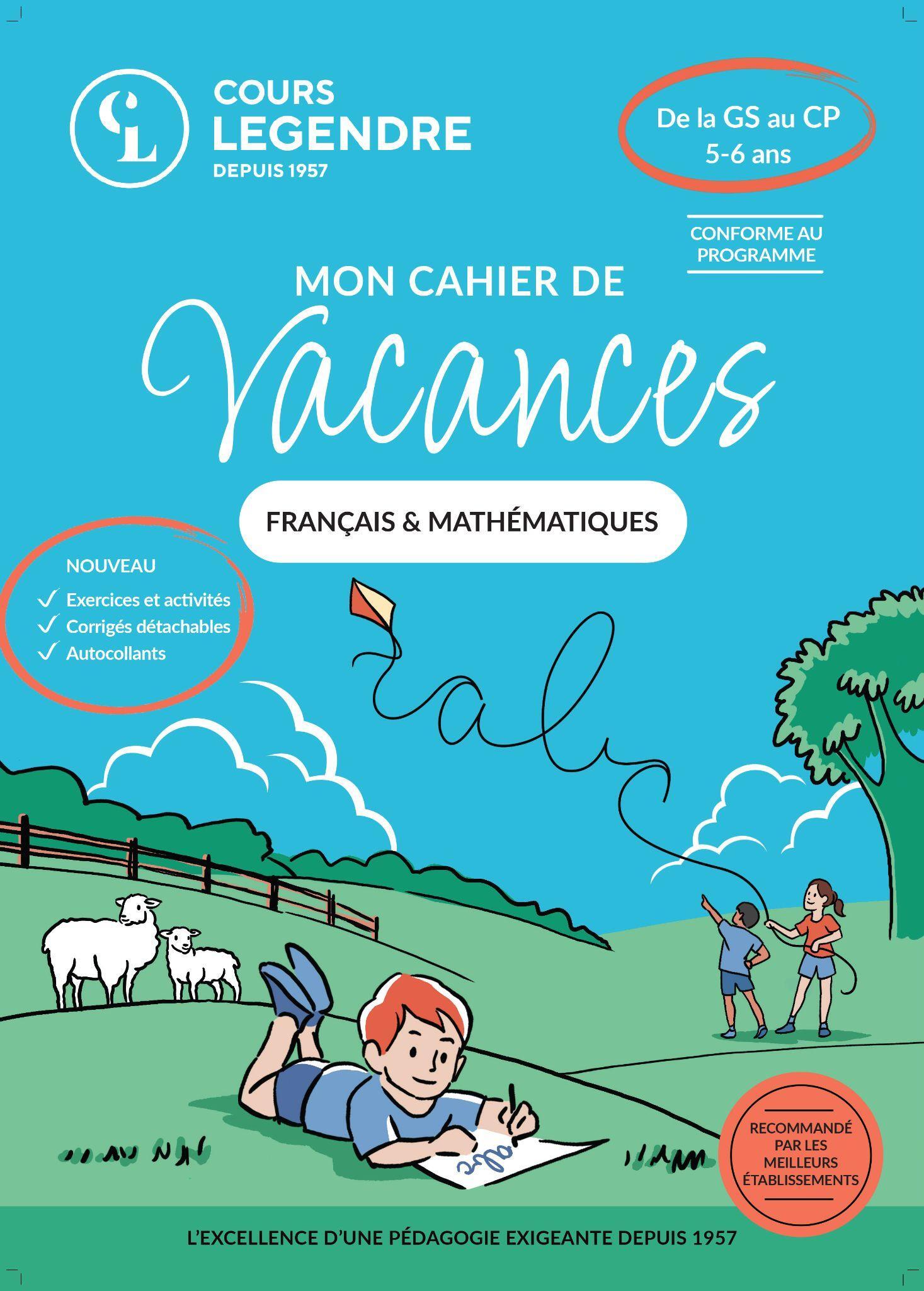 Mon cahier de vacances - De la GS au CP (5-6 ans)Français & Mathématiques -  Collectif - EDICOLE